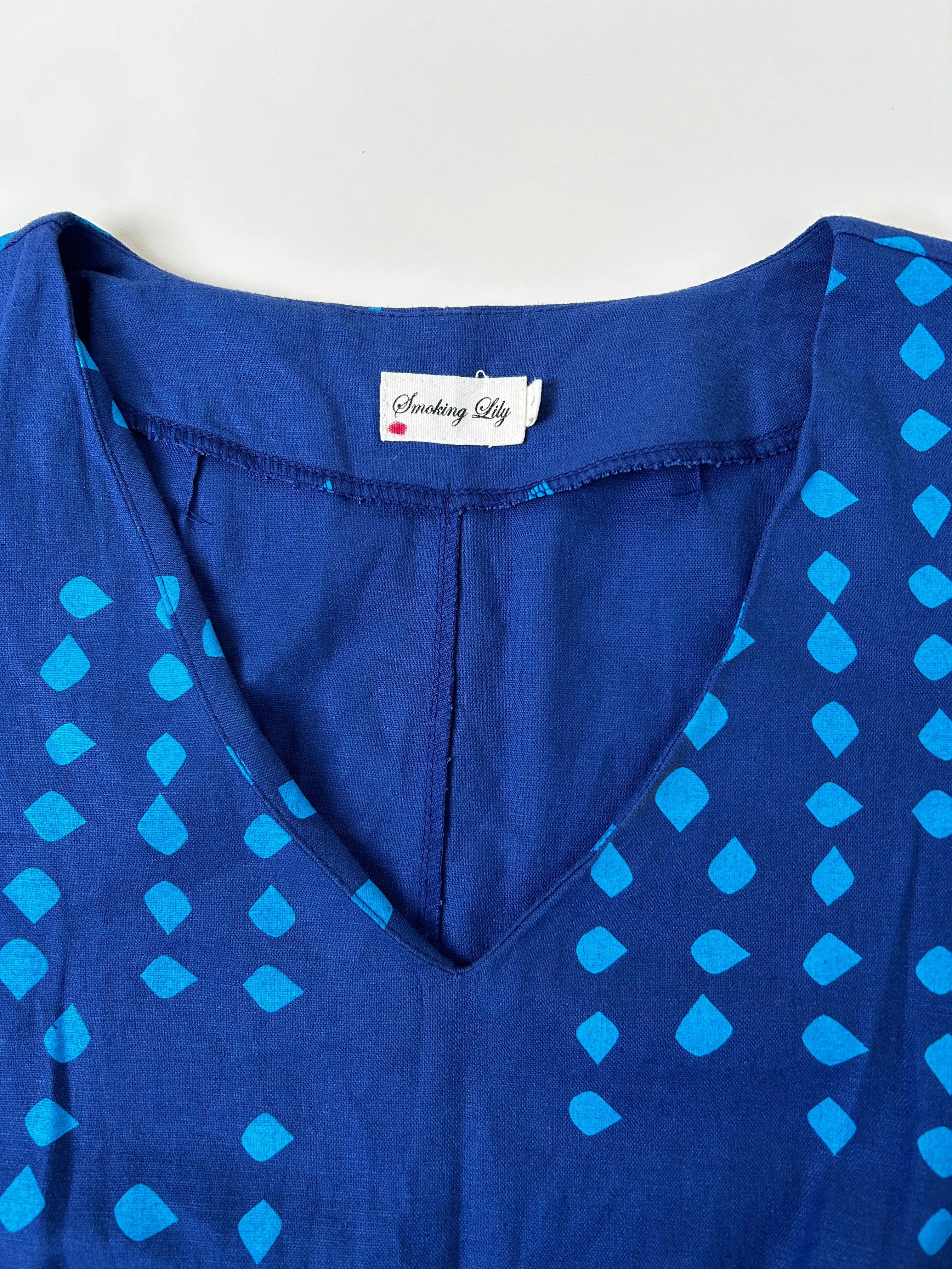 One of a Few - Sample Sale - Blue Reunion Dress L - Final Sale sold by Smoking Lily product image thumbnail 3