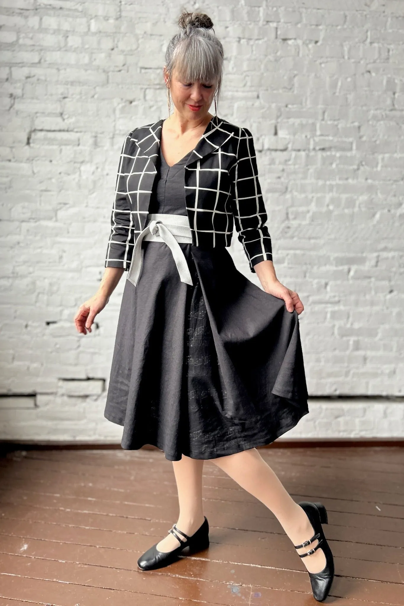 One of a Few - Sample Sale - Windowpane Audra Jacket - Final Sale sold by Smoking Lily product image thumbnail 3