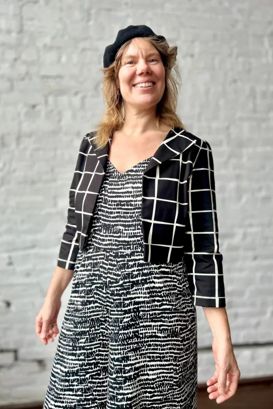 One of a Few - Sample Sale - Windowpane Audra Jacket - Final Sale made by Smoking Lily