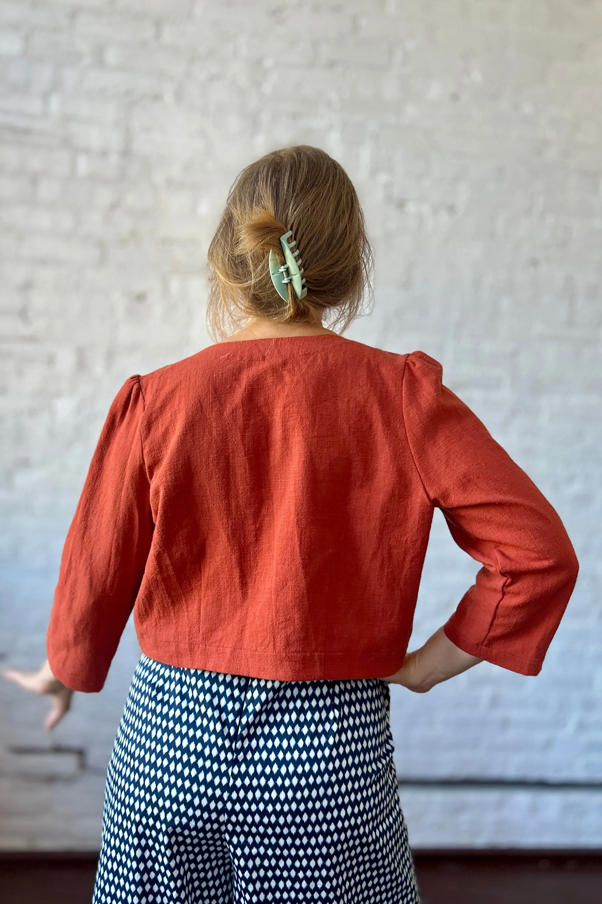 One of a Few - Slightly Flawed - Burnt Orange Audra Jacket XL - Final Sale sold by Smoking Lily product image thumbnail 2