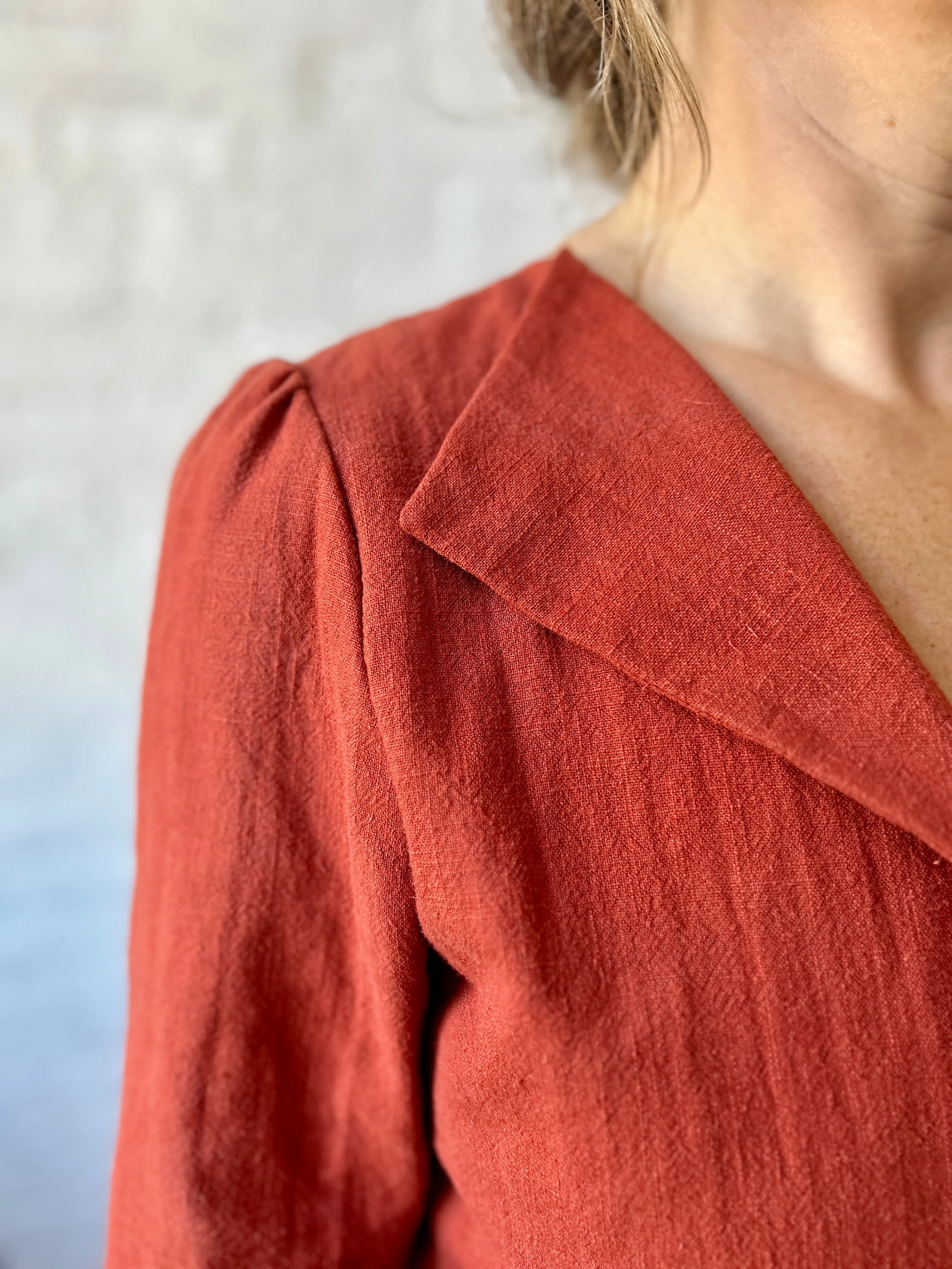 One of a Few - Slightly Flawed - Burnt Orange Audra Jacket XL - Final Sale sold by Smoking Lily product image thumbnail 3