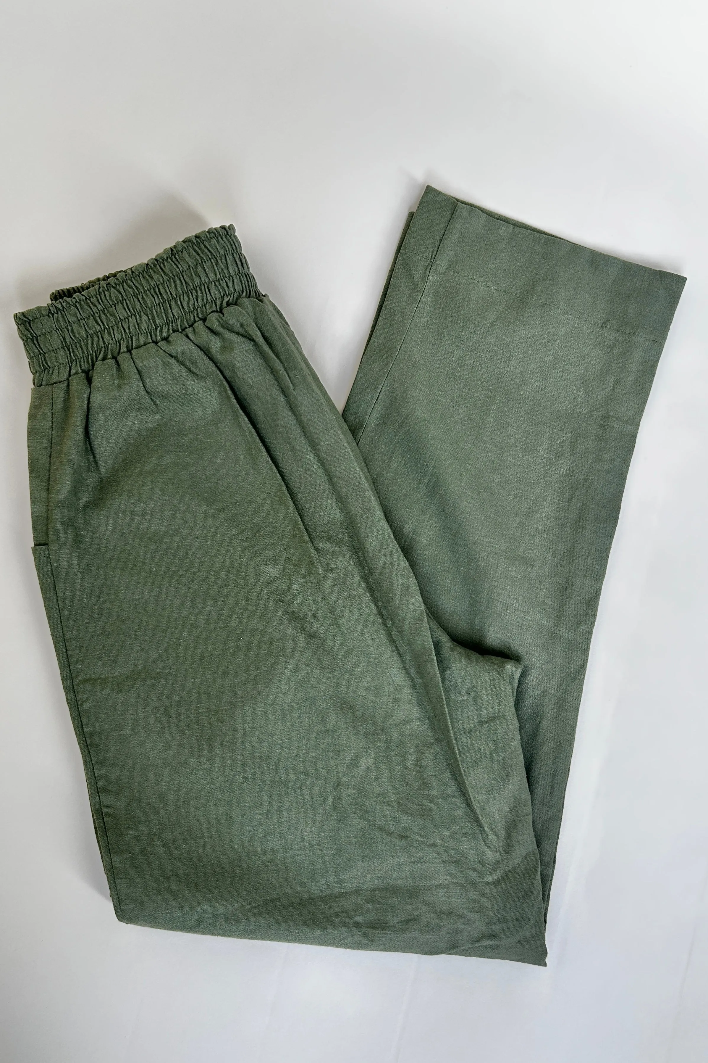 One of a Few Sale - Flawed - Milan Pants - Olive - Final Sale sold by Smoking Lily product image thumbnail 5