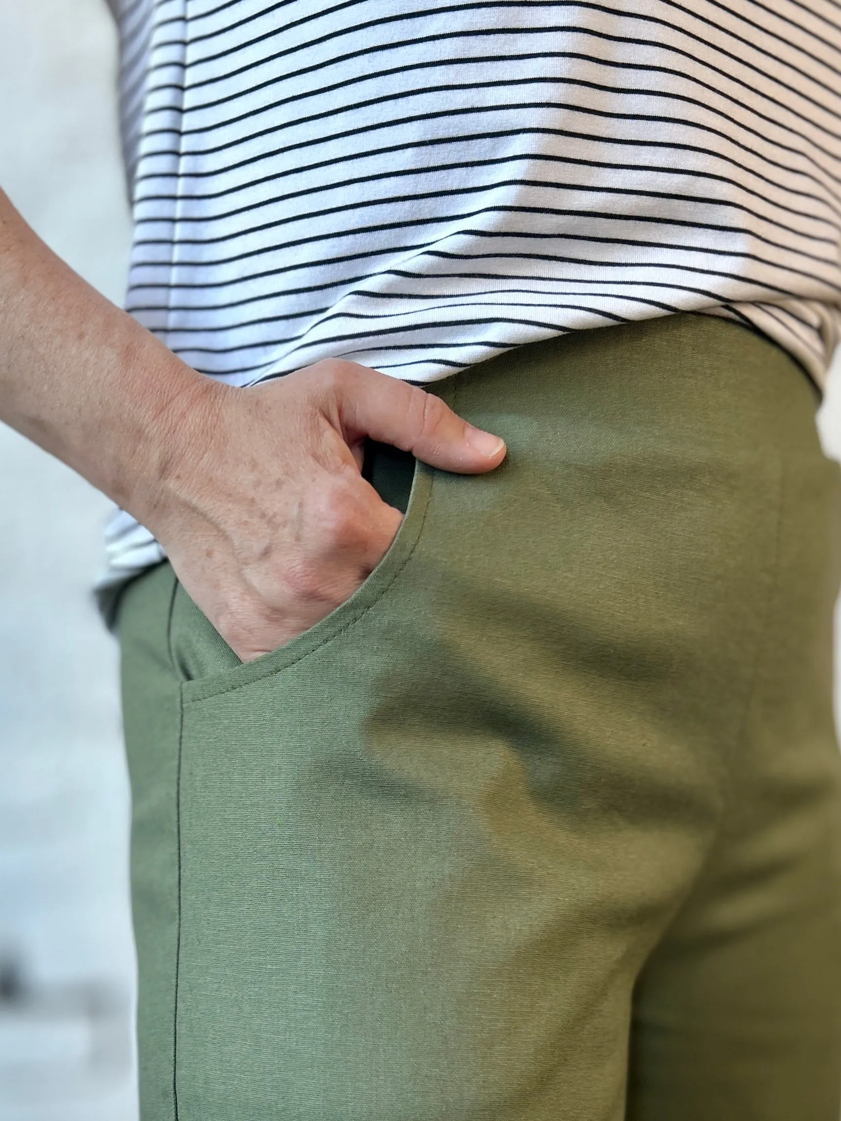 One of a Few Sale - Flawed - Milan Pants - Olive - Final Sale sold by Smoking Lily product image thumbnail 3