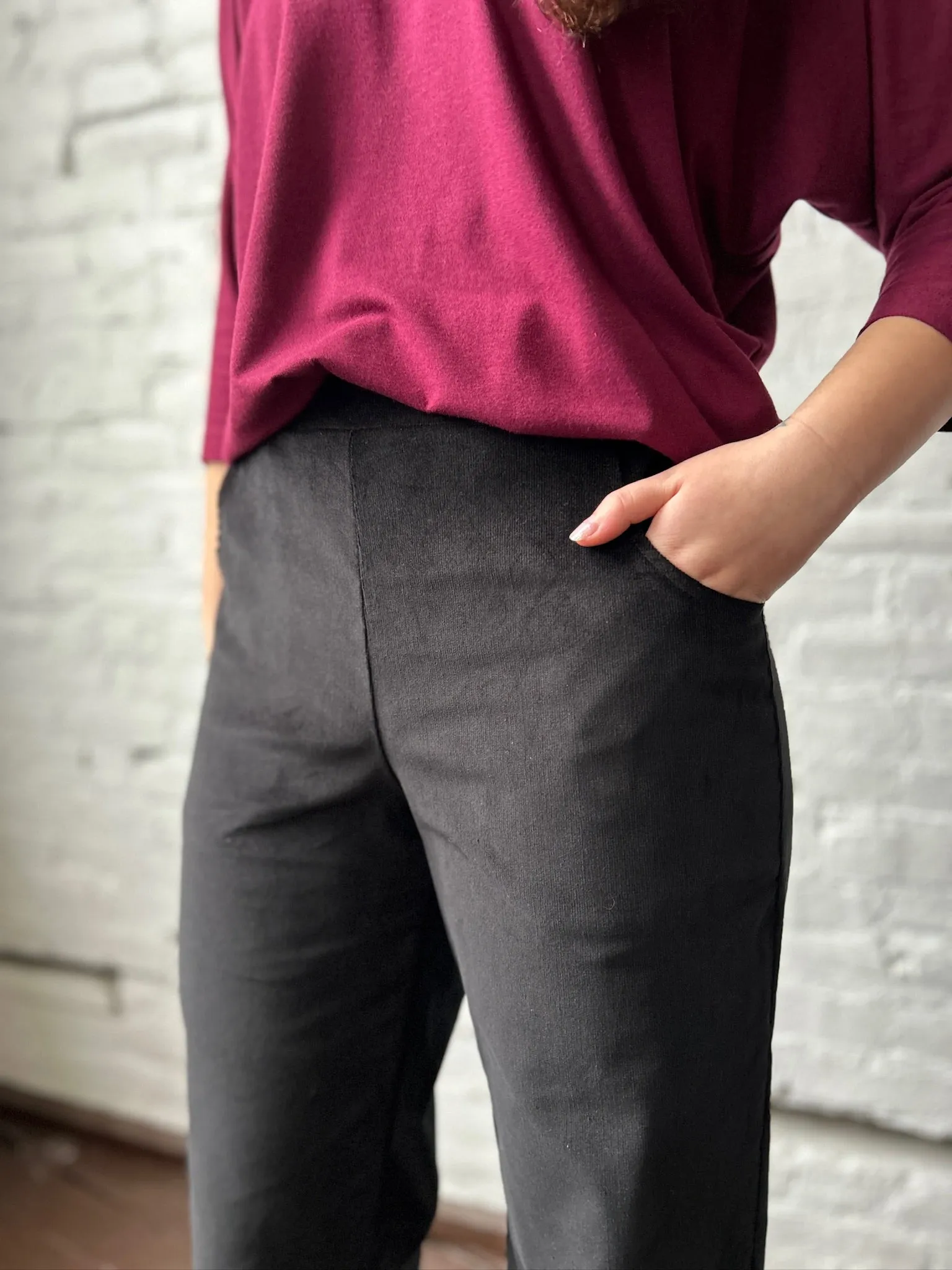 One of a Few - Slightly flawed Sale - Black Corduroy Florence Pants size M - Final Sale sold by Smoking Lily product image thumbnail 5