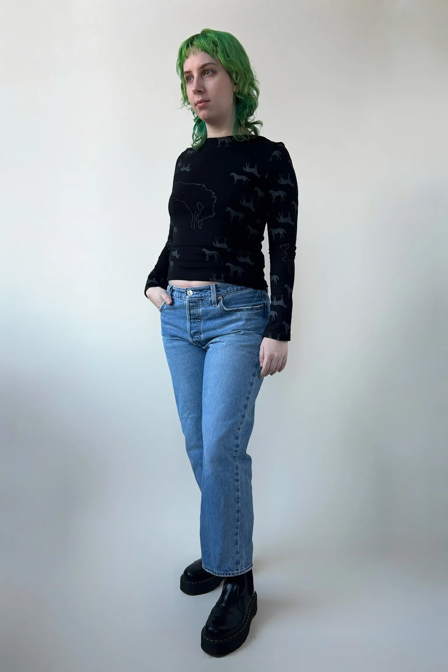 Cropped Nanette - Horses sold by Smoking Lily product image thumbnail 2