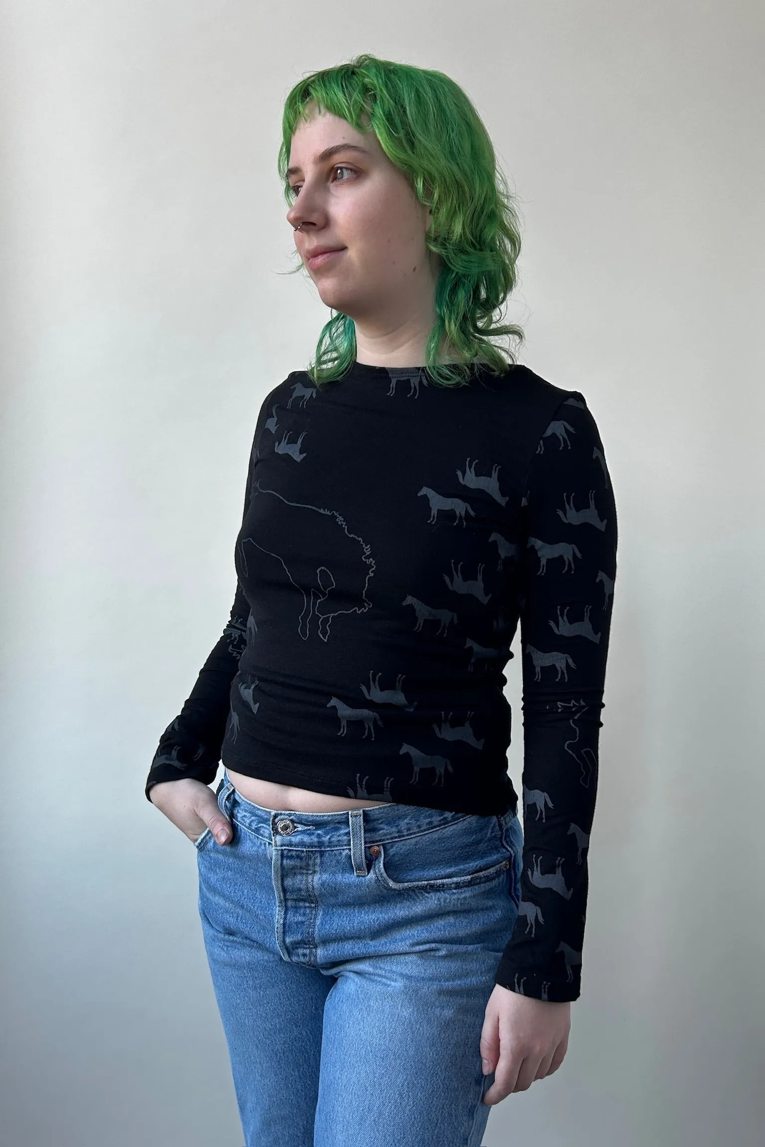 Cropped Nanette - Horses sold by Smoking Lily product image thumbnail 3