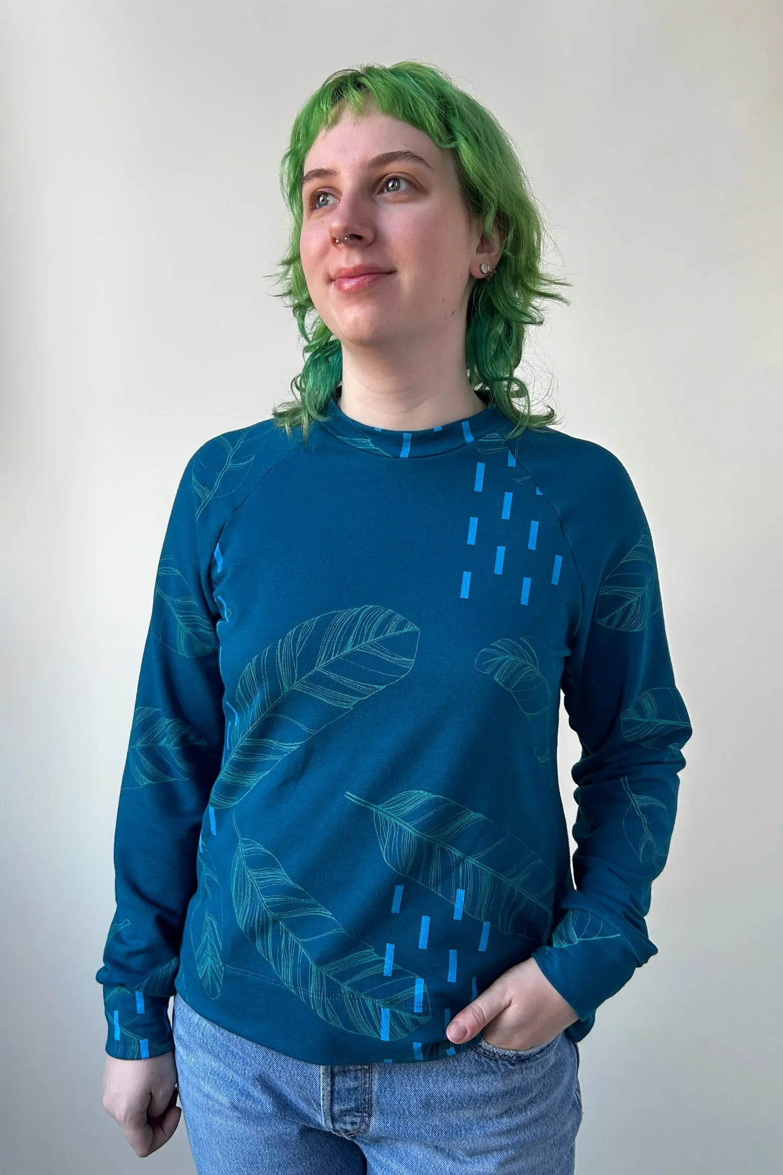 Sea to Sky Sweatshirt - Moroccan Blue sold by Smoking Lily