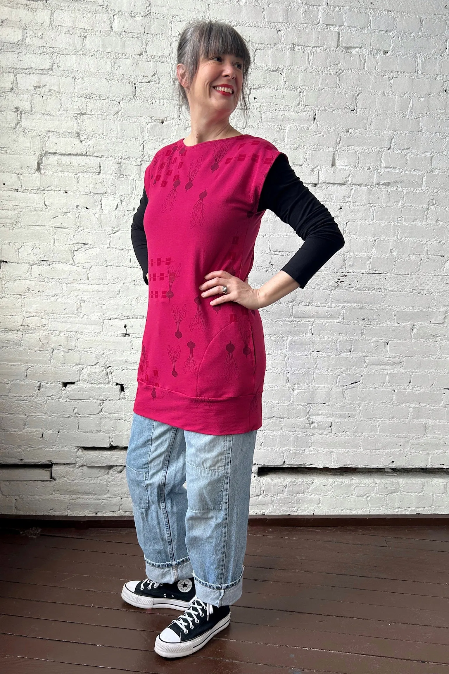 Oh Joyful Tunic - Raspberry sold by Smoking Lily product image thumbnail 2