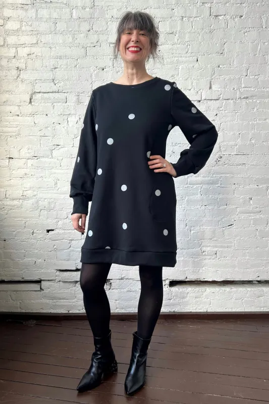Dancer Sweater Dress - with Polka Dots sold by Smoking Lily