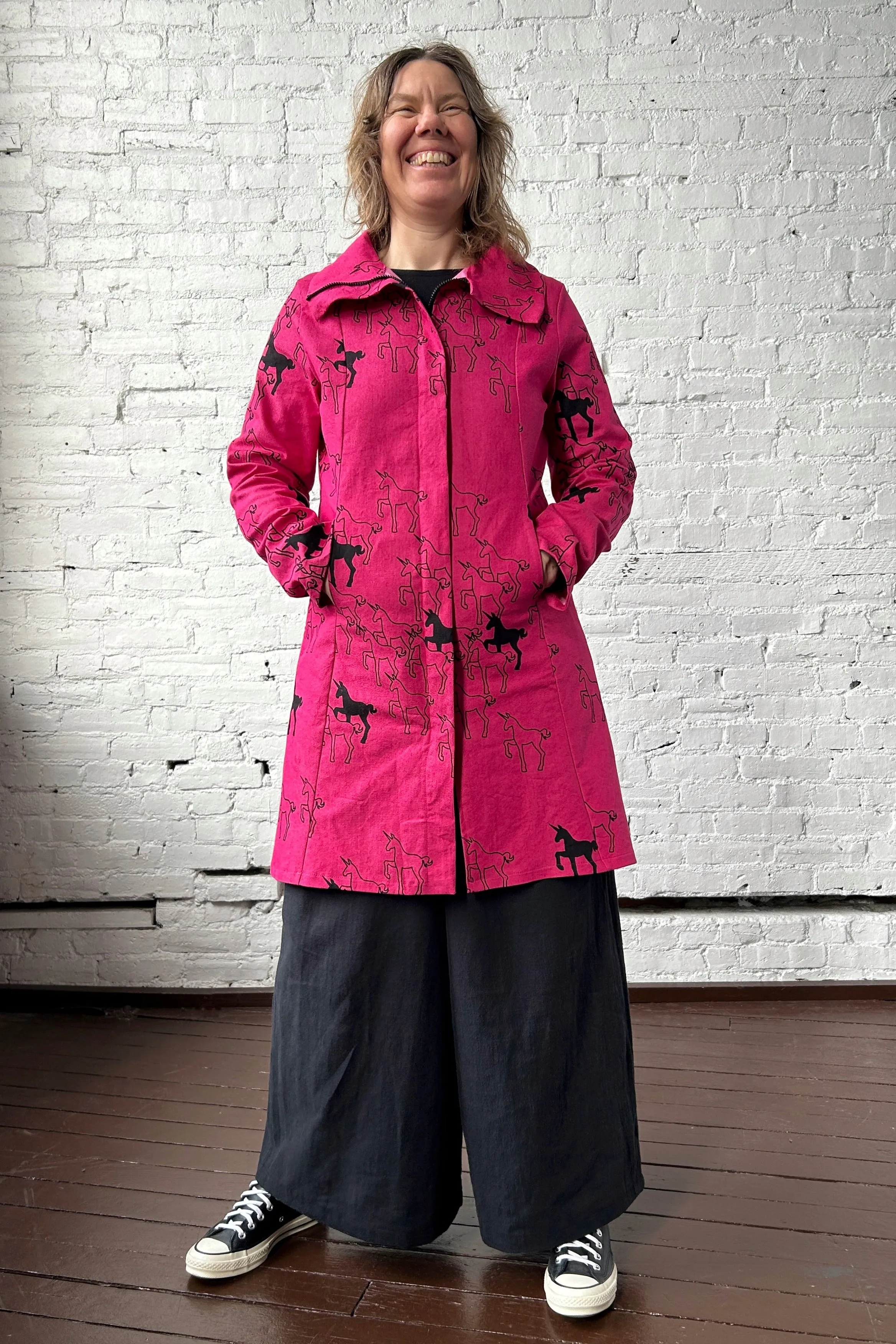 113 Reprise Coat - Bright Pink sold by Smoking Lily product image thumbnail 2