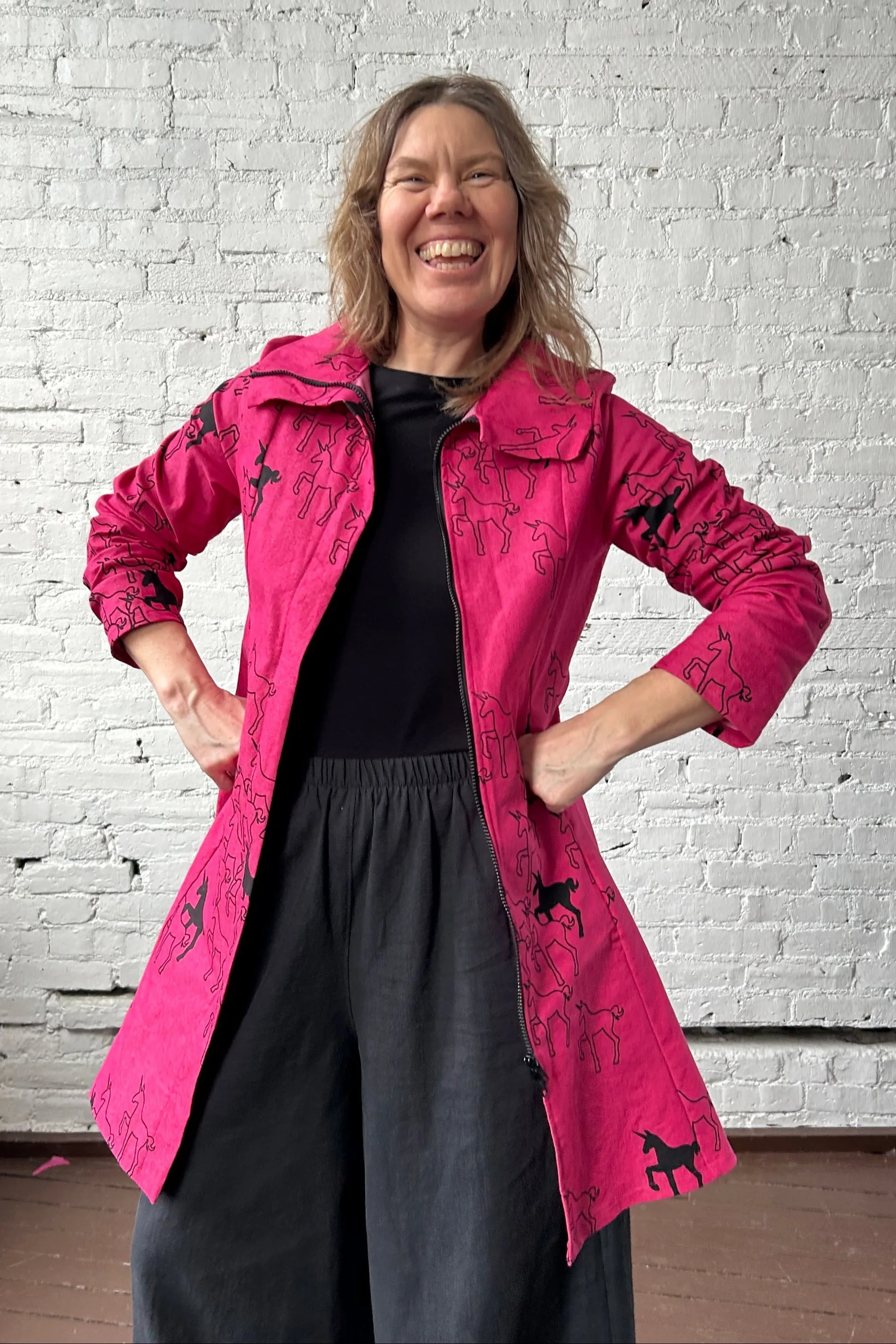 113 Reprise Coat - Bright Pink sold by Smoking Lily product image thumbnail 4