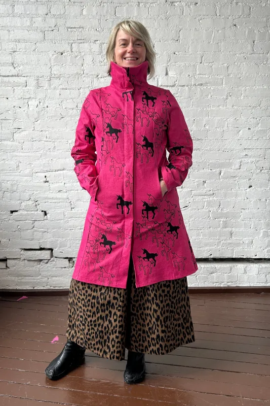 113 Reprise Coat - Bright Pink made by Smoking Lily