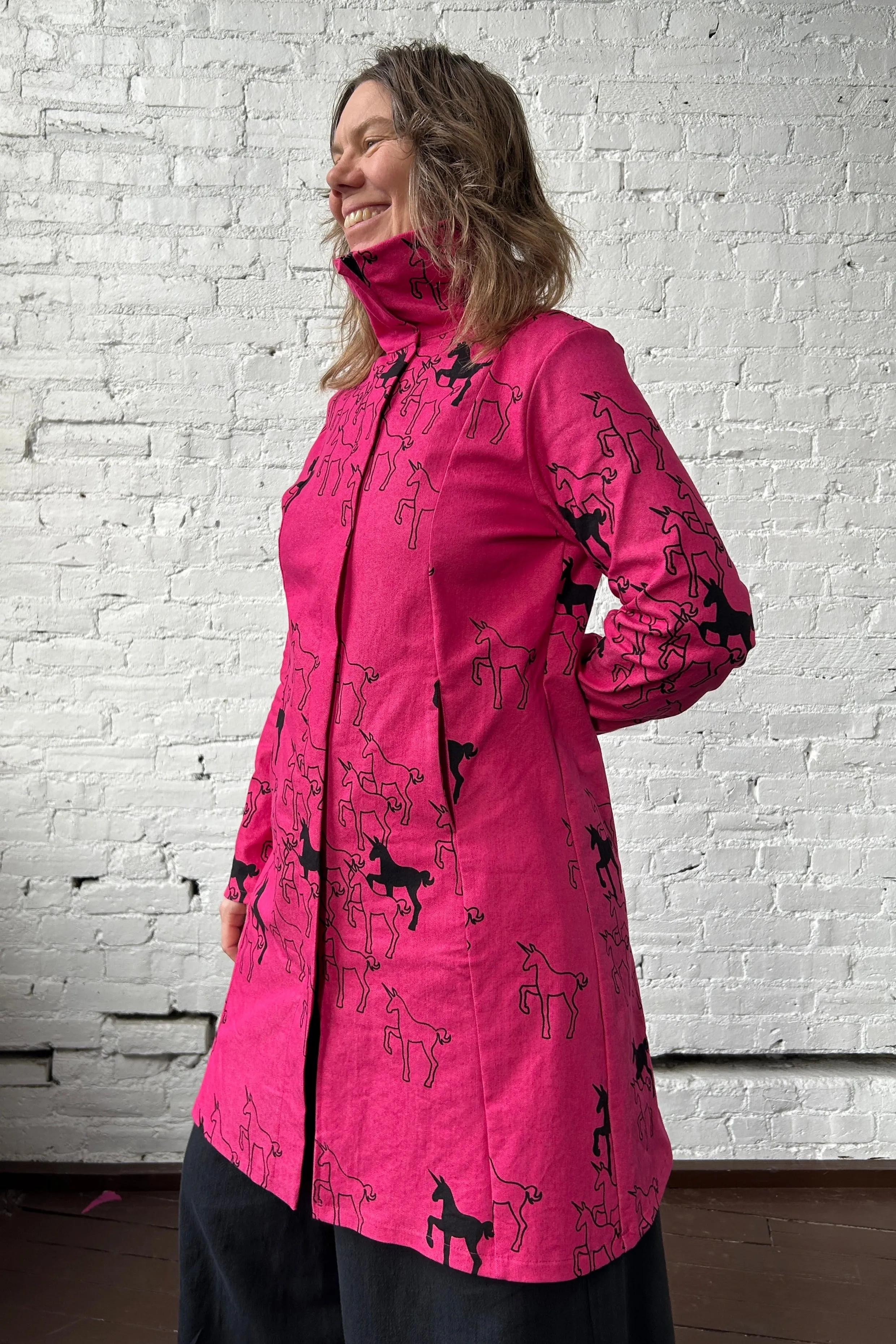 113 Reprise Coat - Bright Pink sold by Smoking Lily product image thumbnail 3