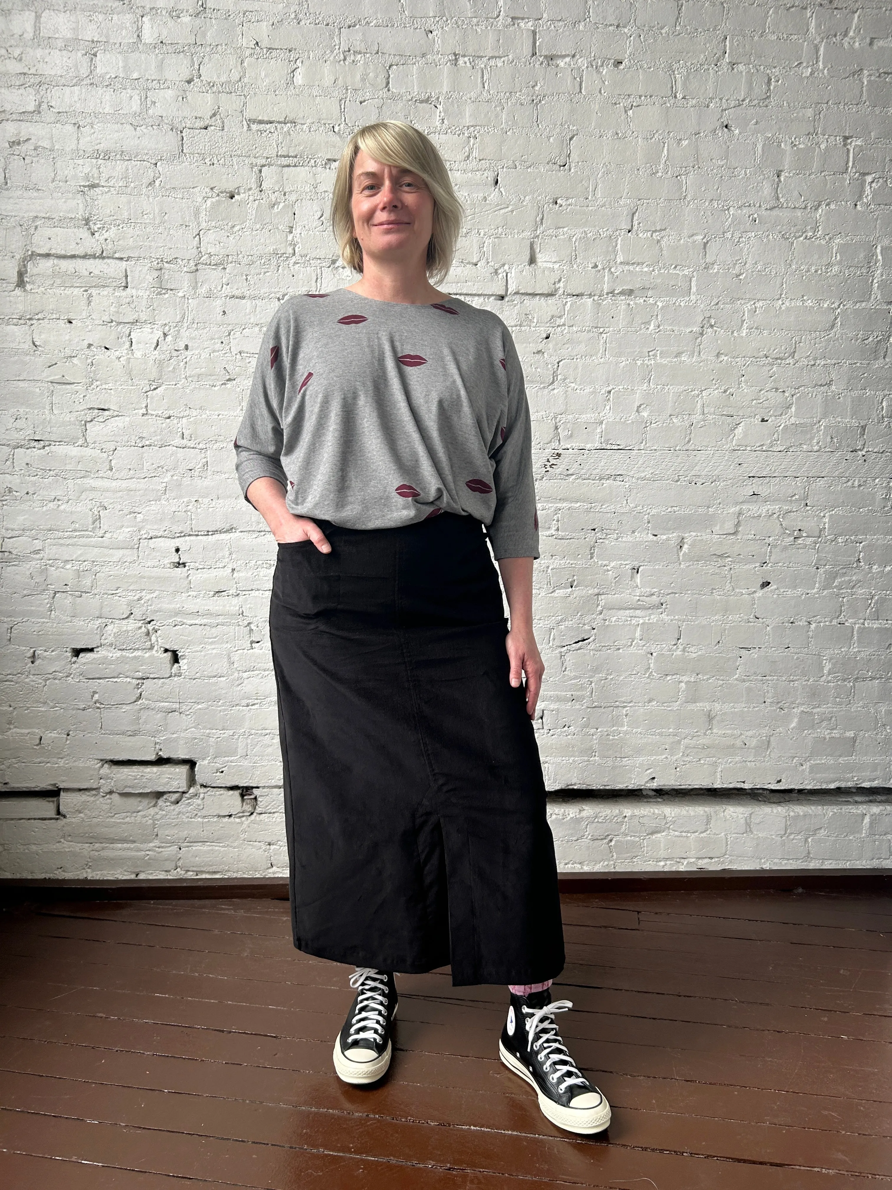 Nikita - Grey Microstripe sold by Smoking Lily product image thumbnail 4