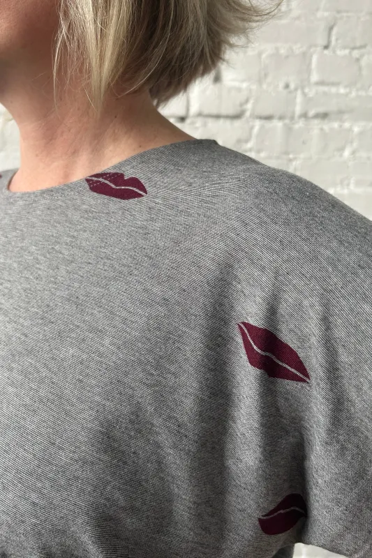 Boatneck Tee - Grey Microstripe made by Smoking Lily
