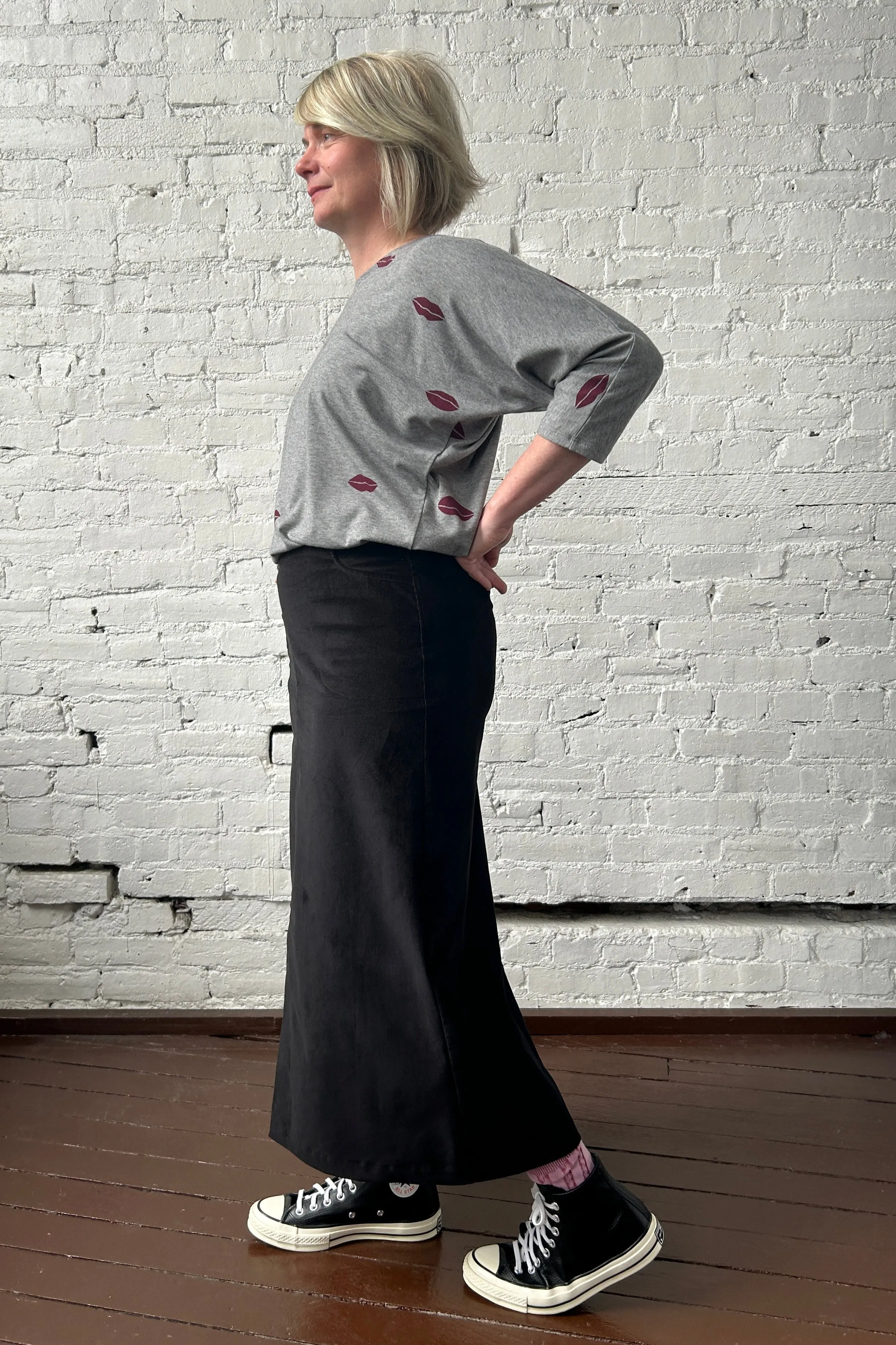 Align Skirt - Black Corduroy sold by Smoking Lily product image thumbnail 4