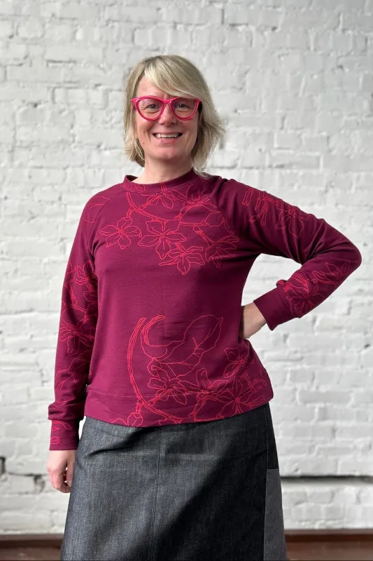 Sea to Sky Sweatshirt - Merlot made by Smoking Lily