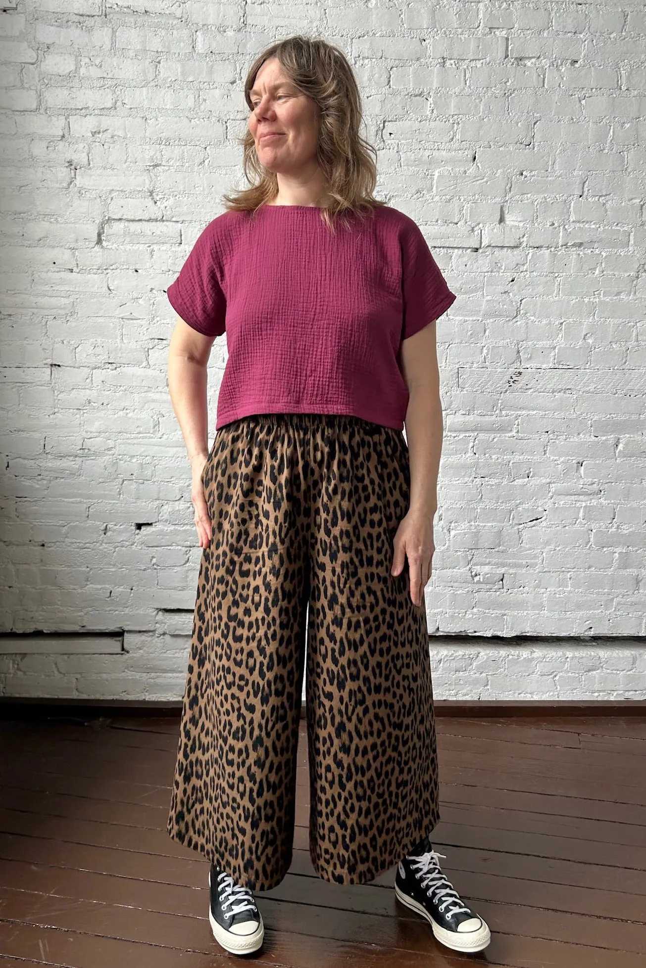 Cropped Saskia Top - Merlot sold by Smoking Lily product image thumbnail 2