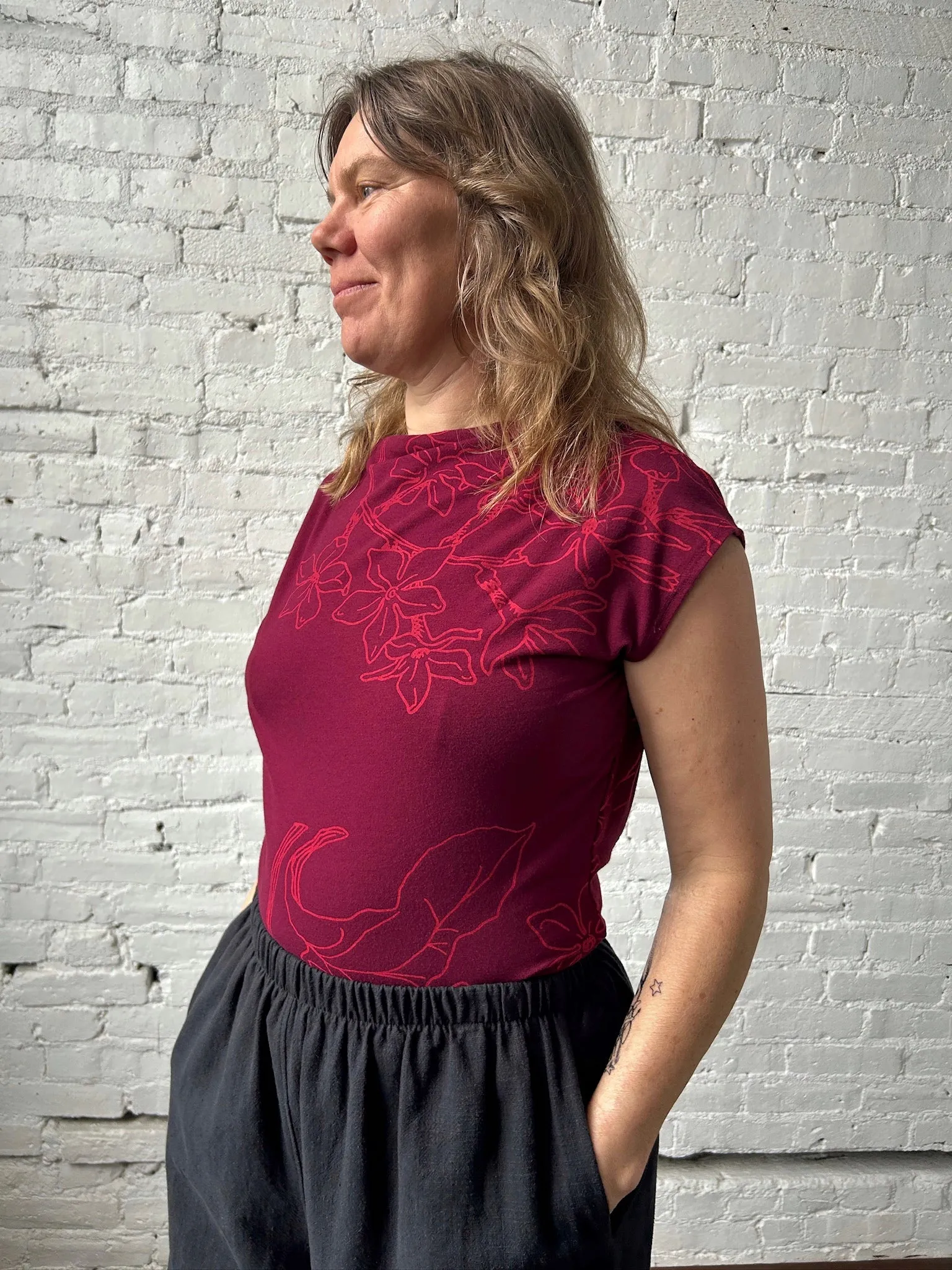 Olympia Top - Merlot sold by Smoking Lily product image thumbnail 2