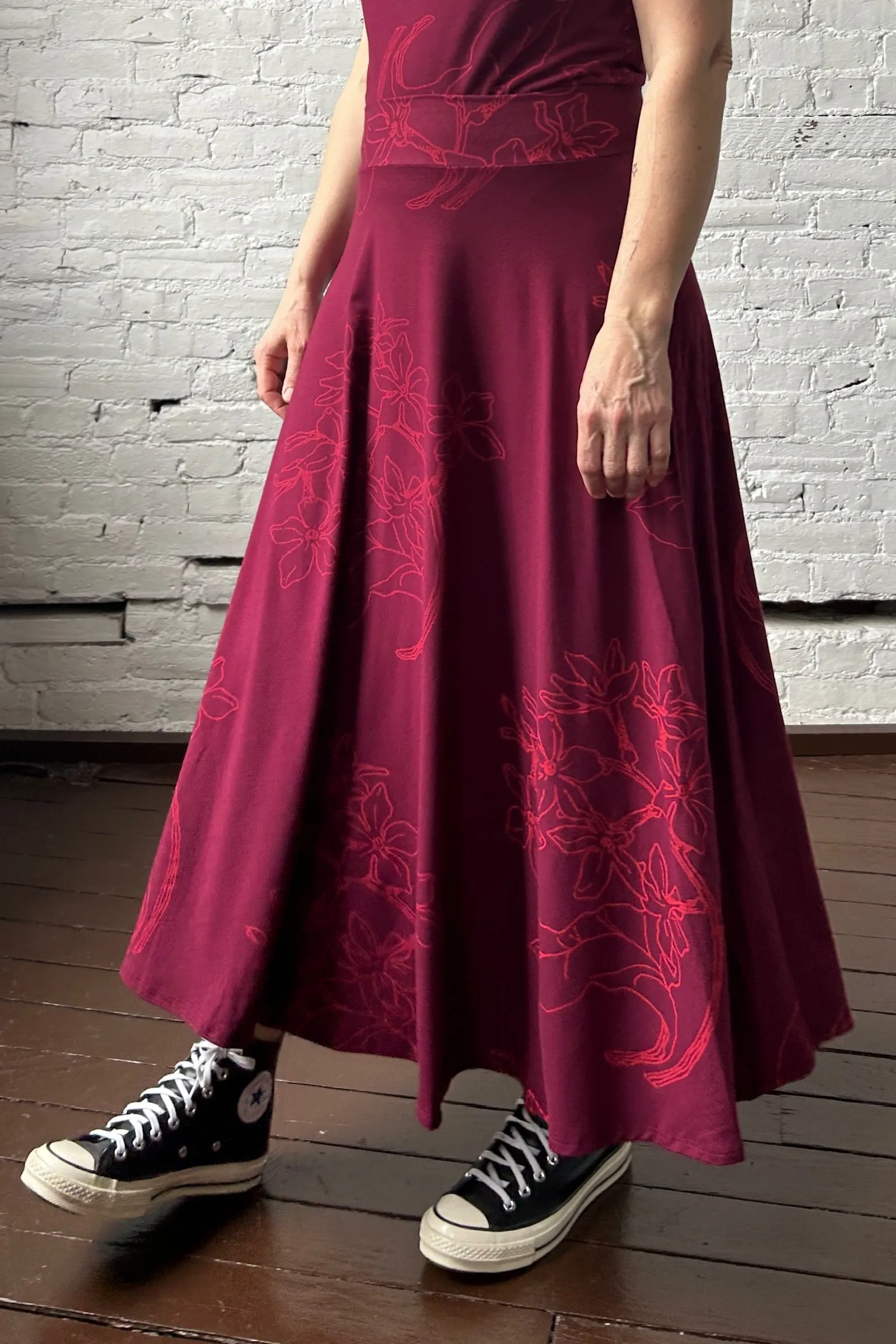 Rufous Skirt - Merlot sold by Smoking Lily product image thumbnail 4