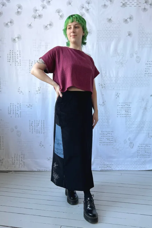 Re-Aligned Skirt - Corduroy Fragmented & Form made by Smoking Lily