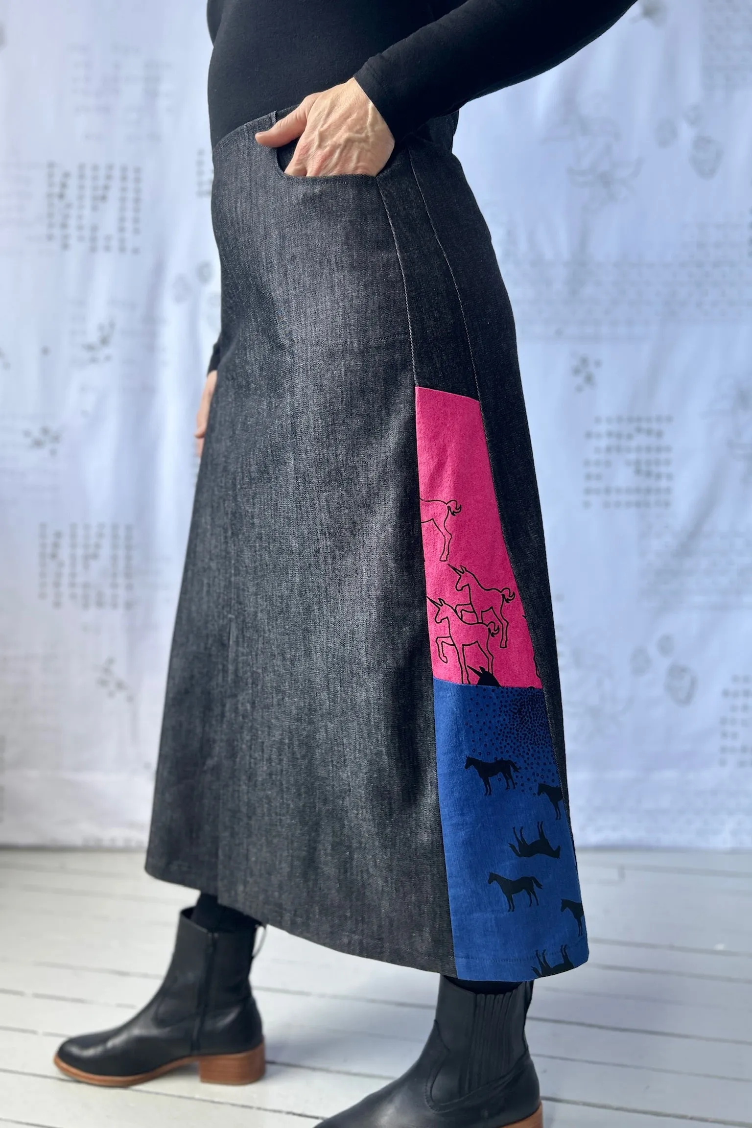 Re-Aligned Skirt - Denim Fragmented & Form sold by Smoking Lily product image thumbnail 2