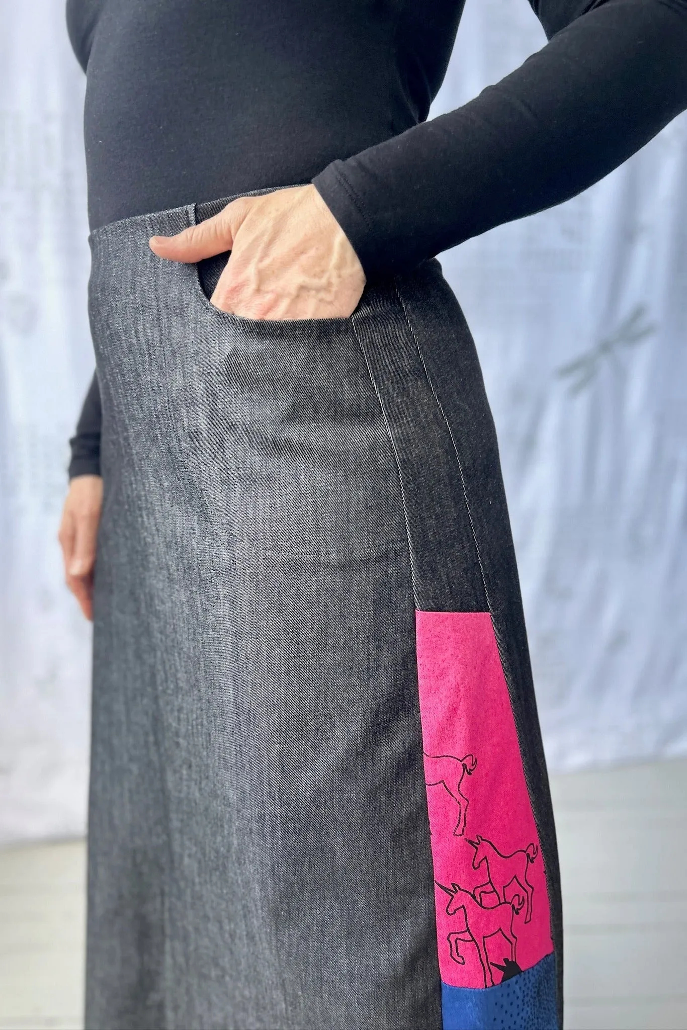 Re-Aligned Skirt - Denim Fragmented & Form sold by Smoking Lily product image thumbnail 5