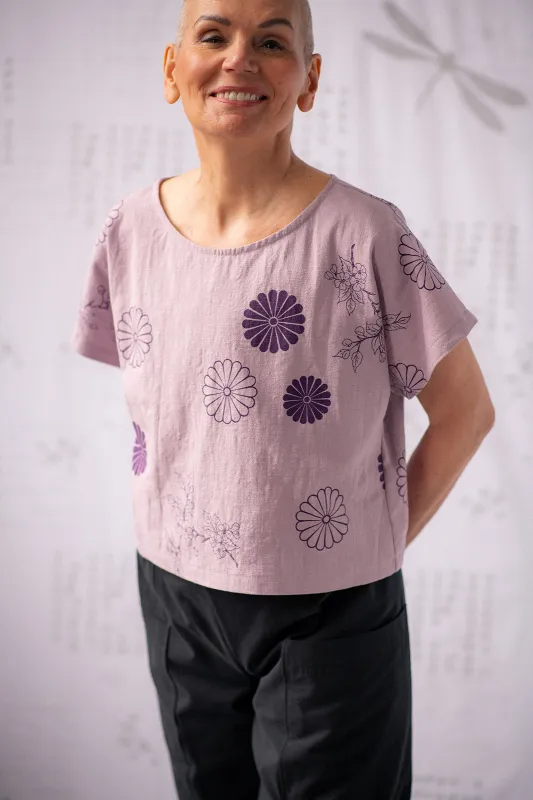 Cropped Saskia Top - Lilac made by Smoking Lily