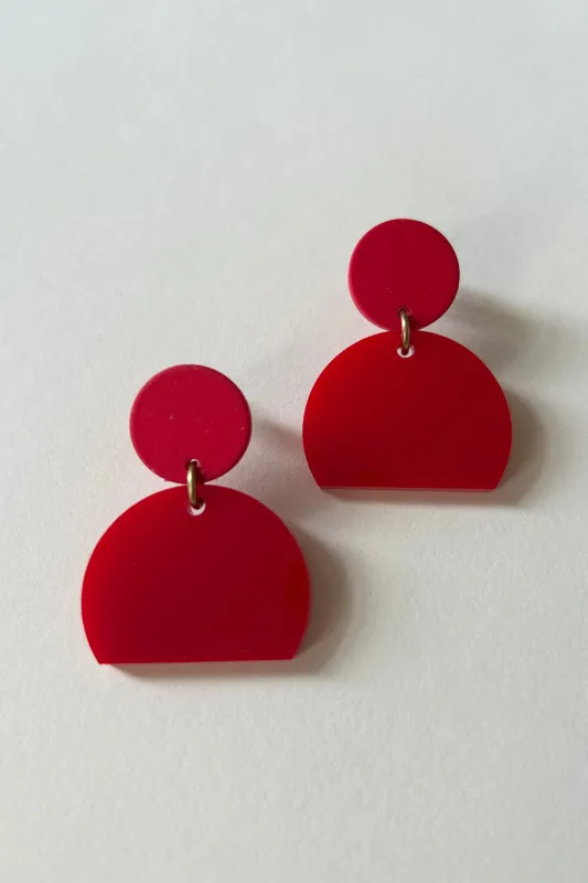 Darlings of Denmark Earring Kala - Crimson made by Darlings of Denmark