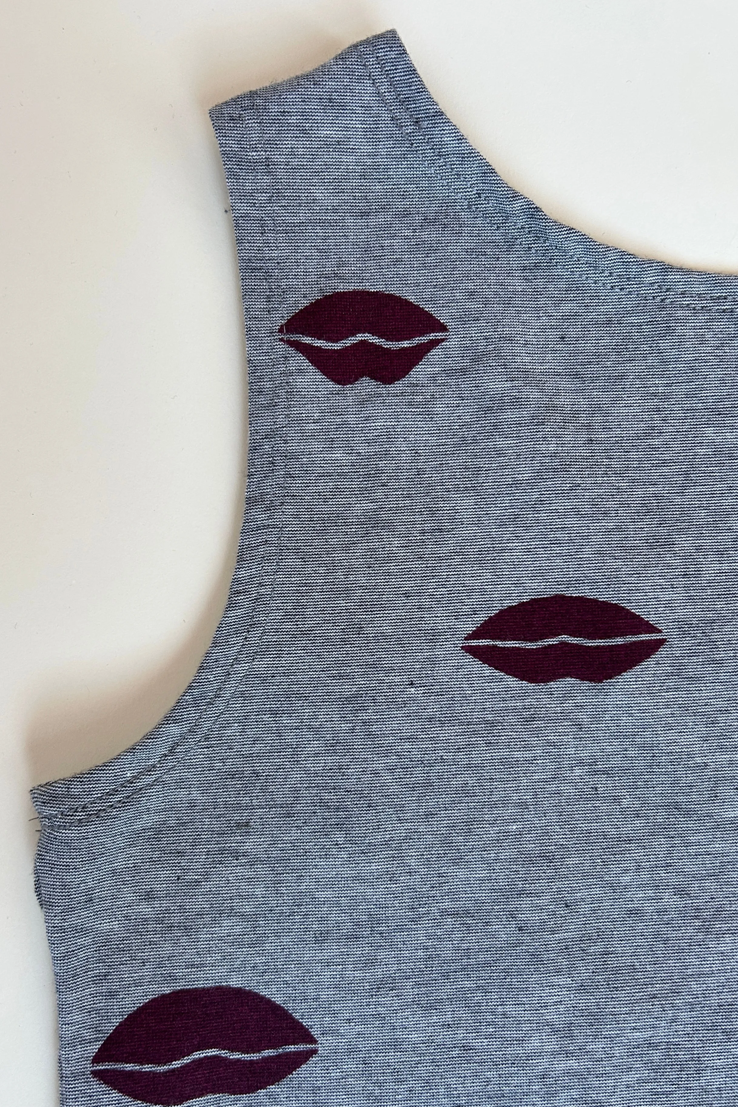 Judith Tank - Grey Microstripe sold by Smoking Lily product image thumbnail 5