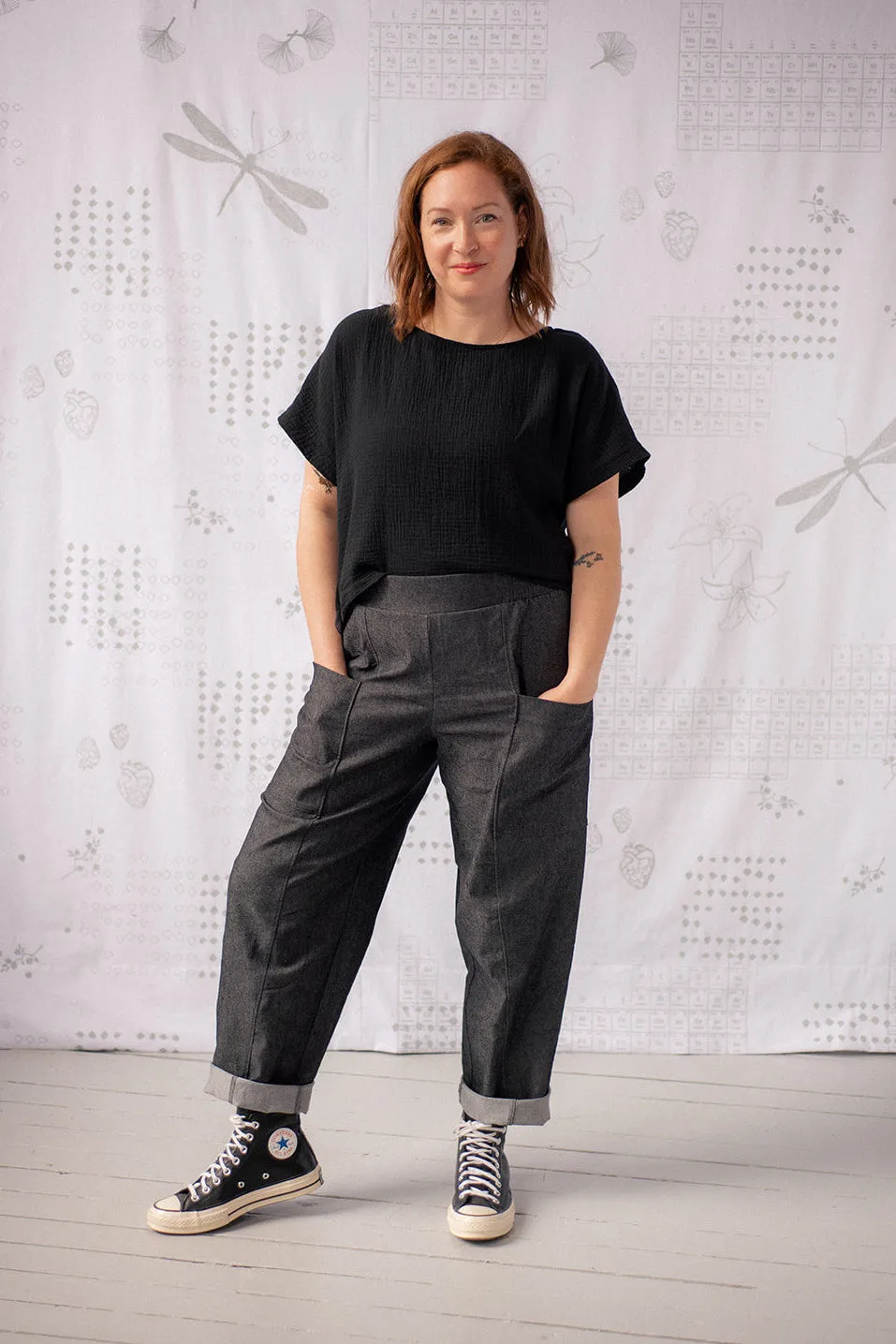 Wren Work Pants - Black Wash sold by Smoking Lily