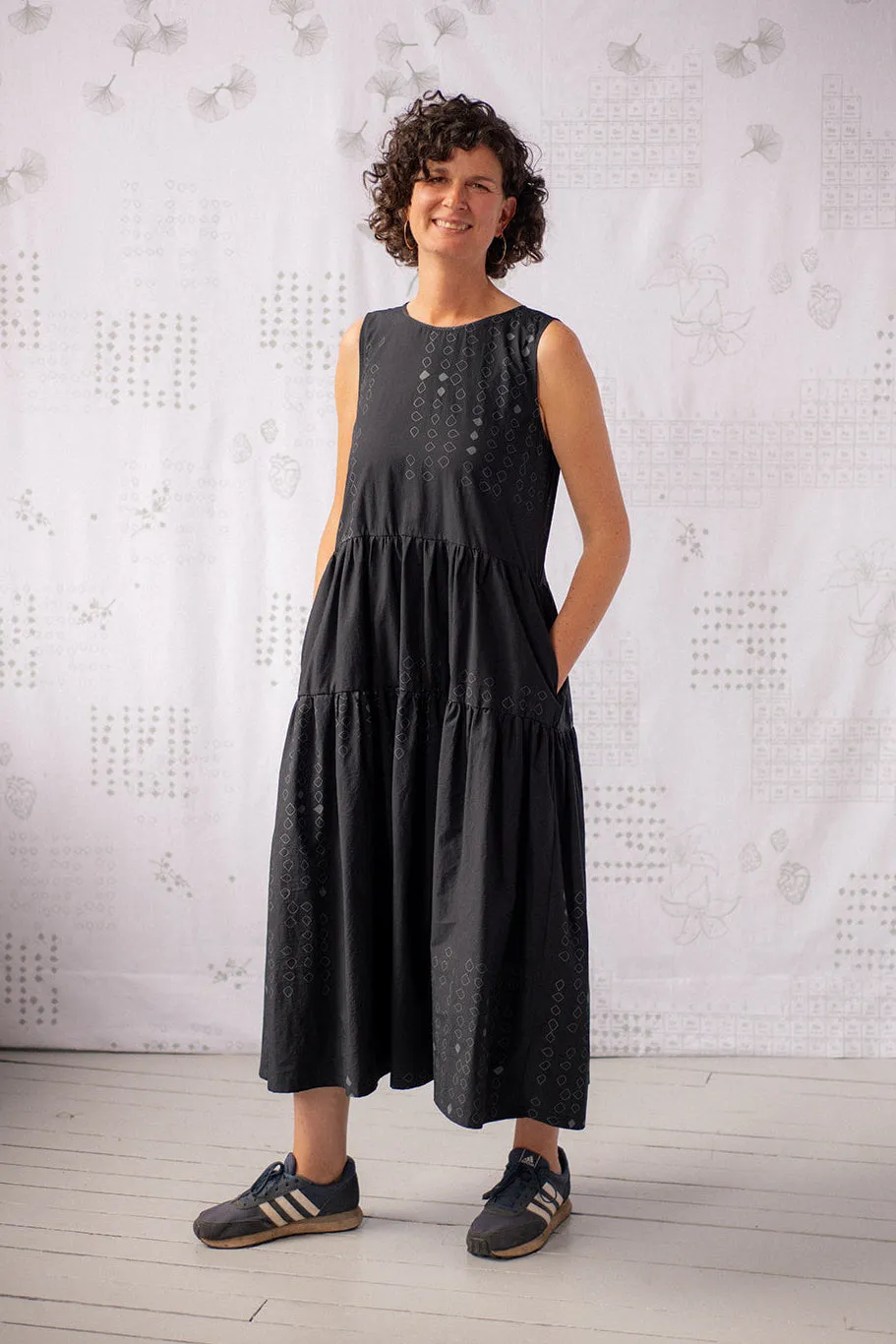 Ruffle Riot Dress - Black sold by Smoking Lily