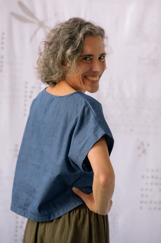 Cropped Saskia - Denim made by Smoking Lily