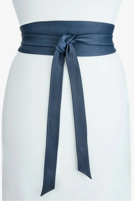 Mananas Belt - Indigo Pebbled OS made by Smoking Lily
