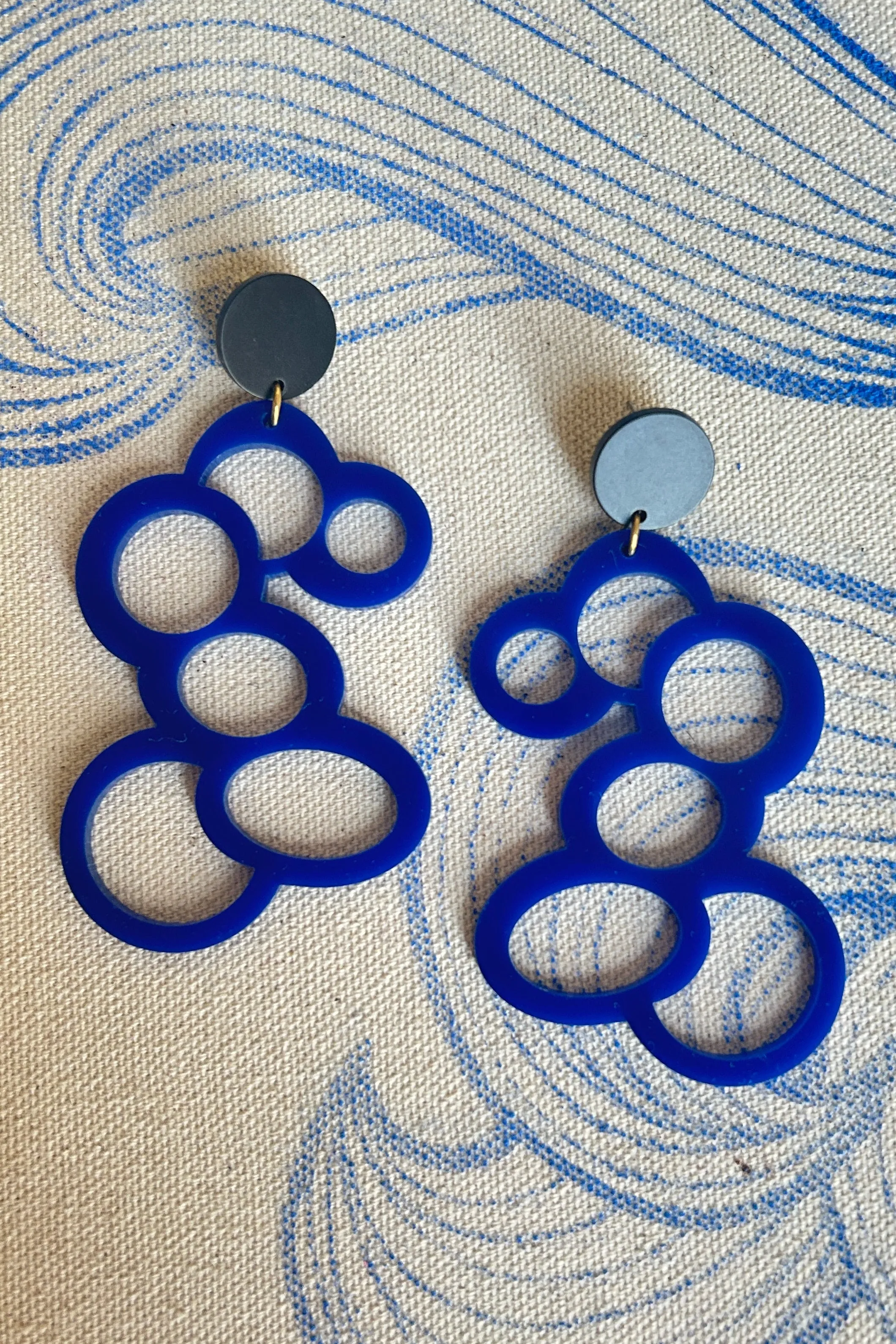 Darlings of Denmark Earring Flyde - Cobalt sold by Smoking Lily