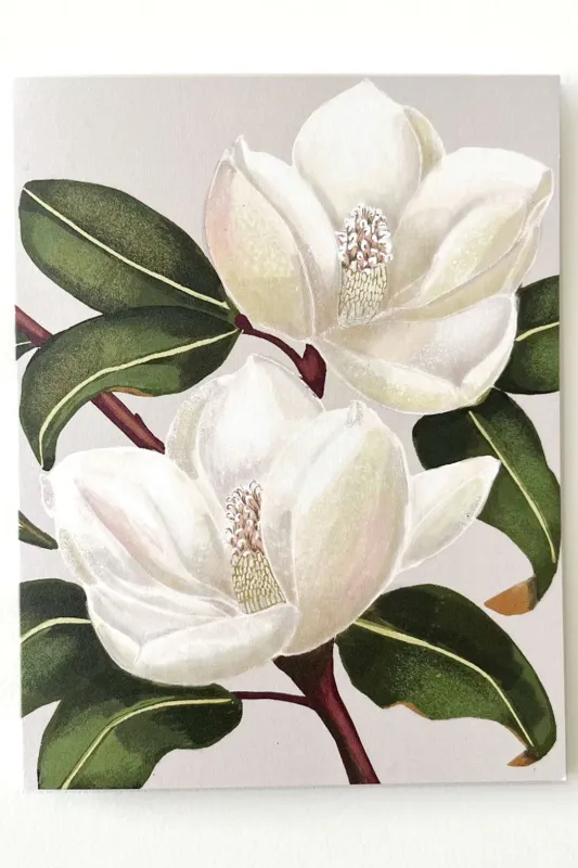 Hawk and Rose Press - Magnolia Grandiflora Card made by Smoking Lily