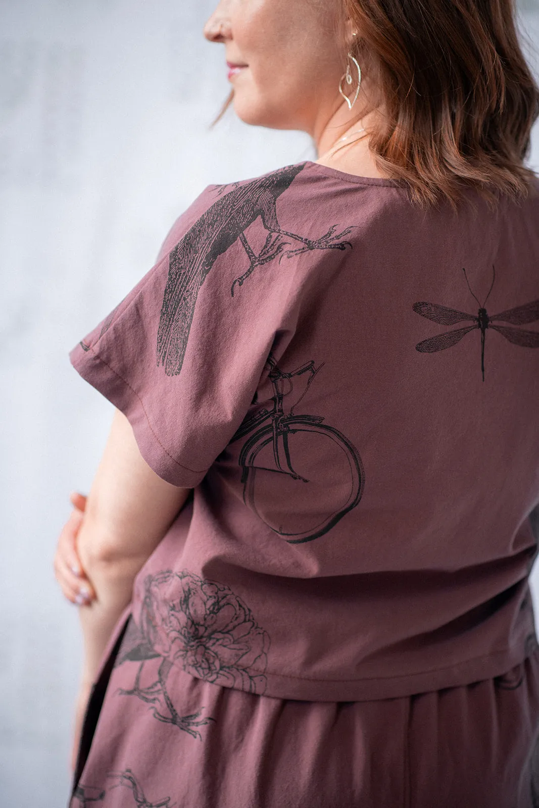 Cropped Saskia - Plum sold by Smoking Lily product image thumbnail 3