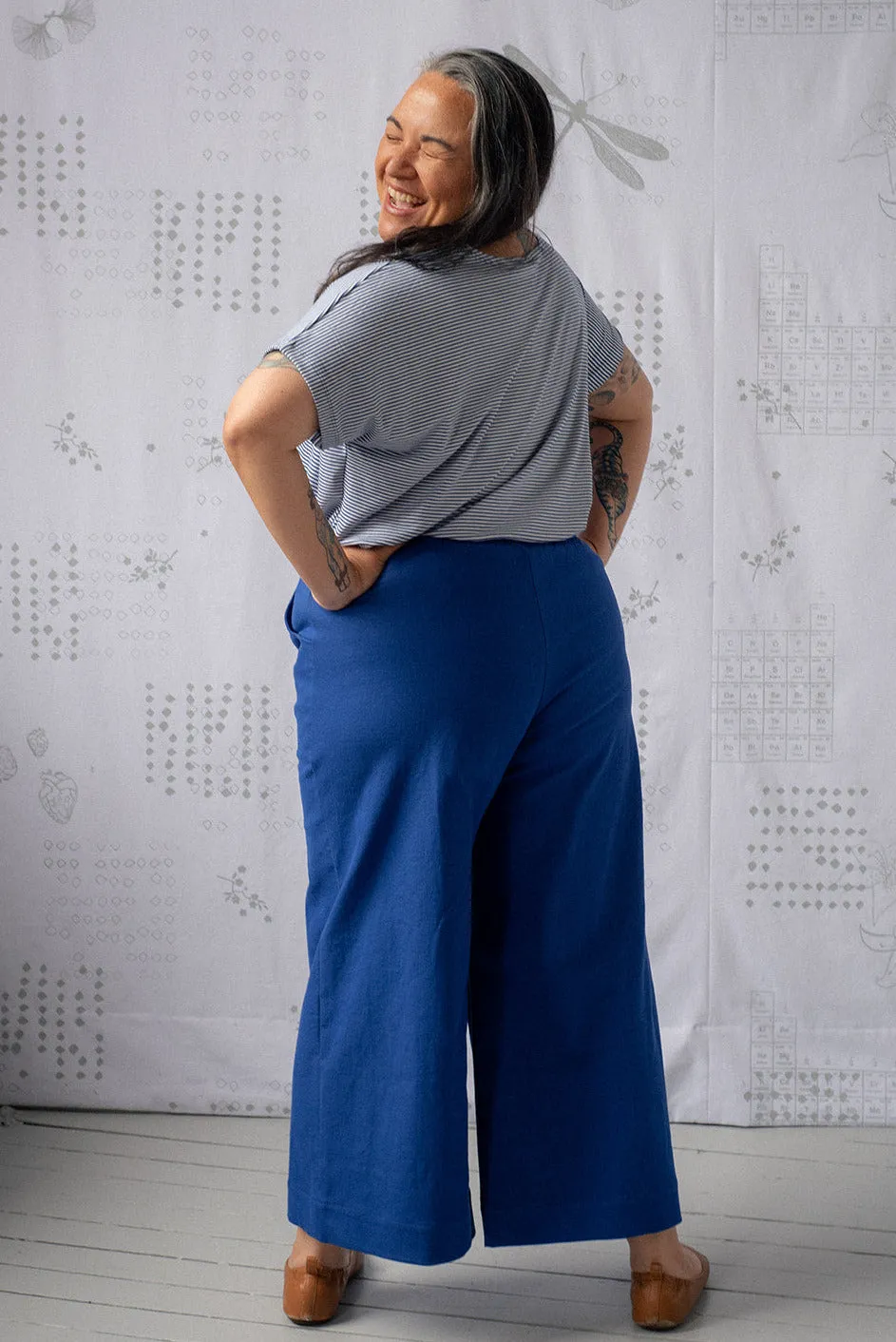 Boatneck Tee - Cobalt Stripe sold by Smoking Lily product image thumbnail 5