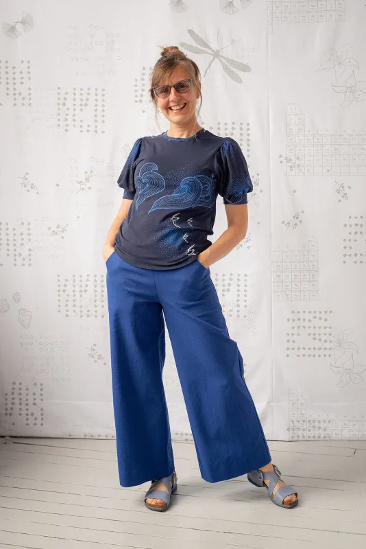 Puff Couture Tee - Navy made by Smoking Lily