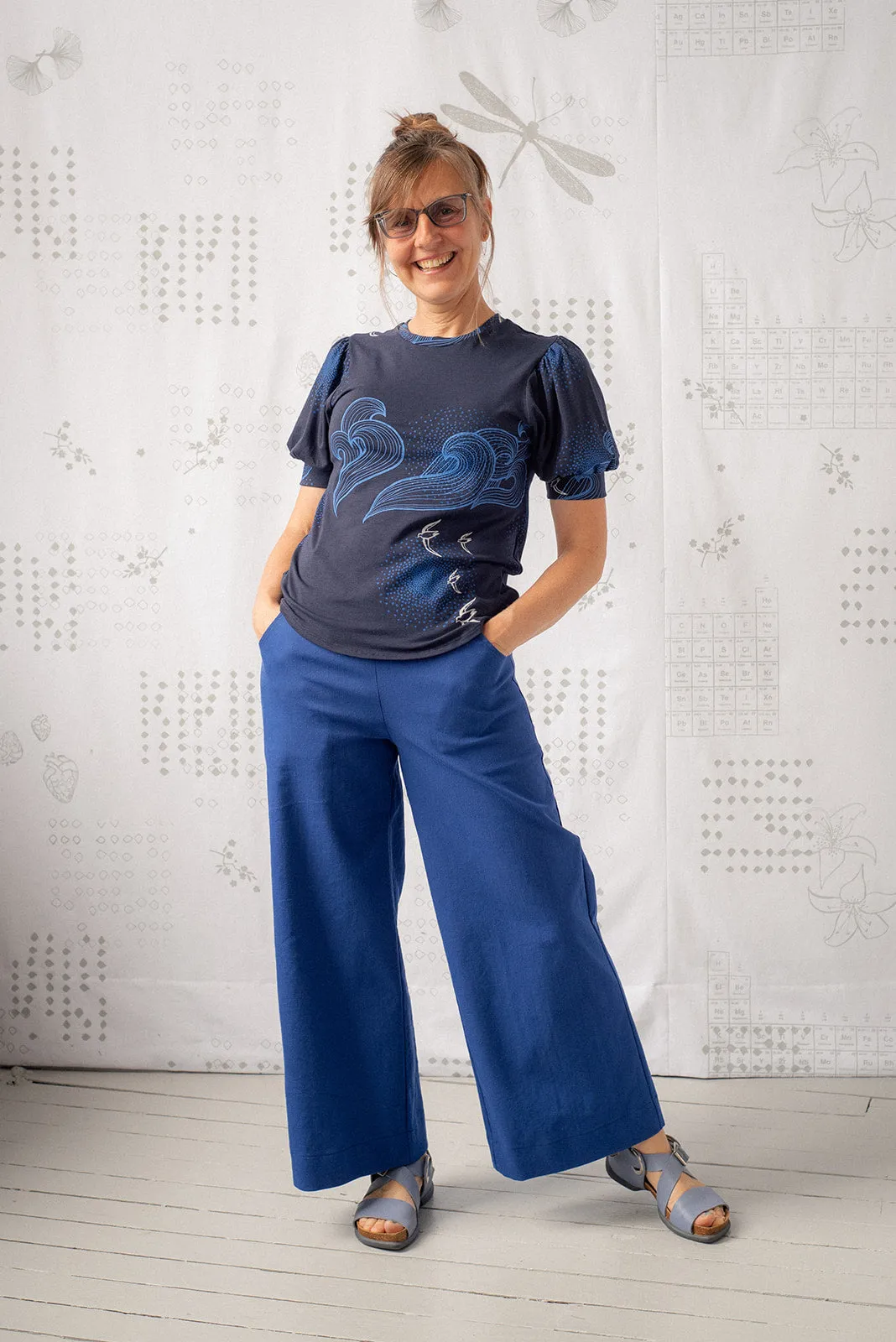 Puff Couture Tee - Navy sold by Smoking Lily