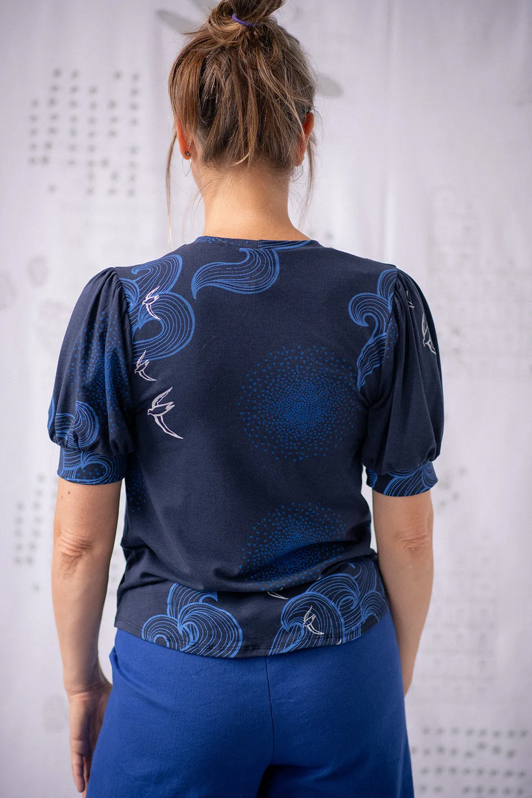 Puff Couture Tee - Navy sold by Smoking Lily product image thumbnail 3