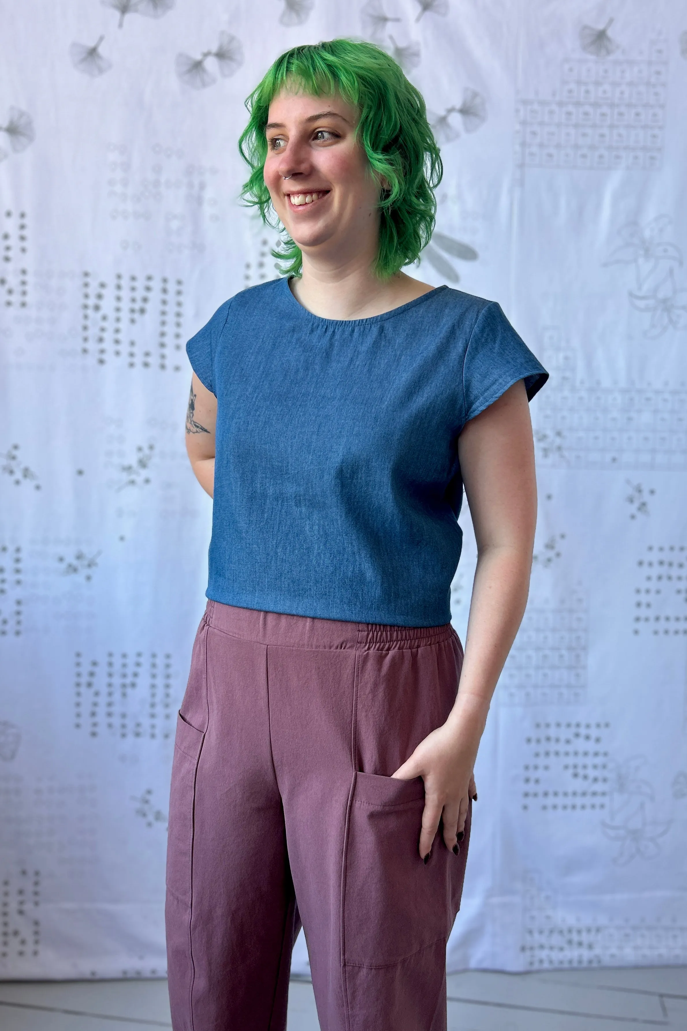 Wren Work Pants - Plum sold by Smoking Lily product image thumbnail 4