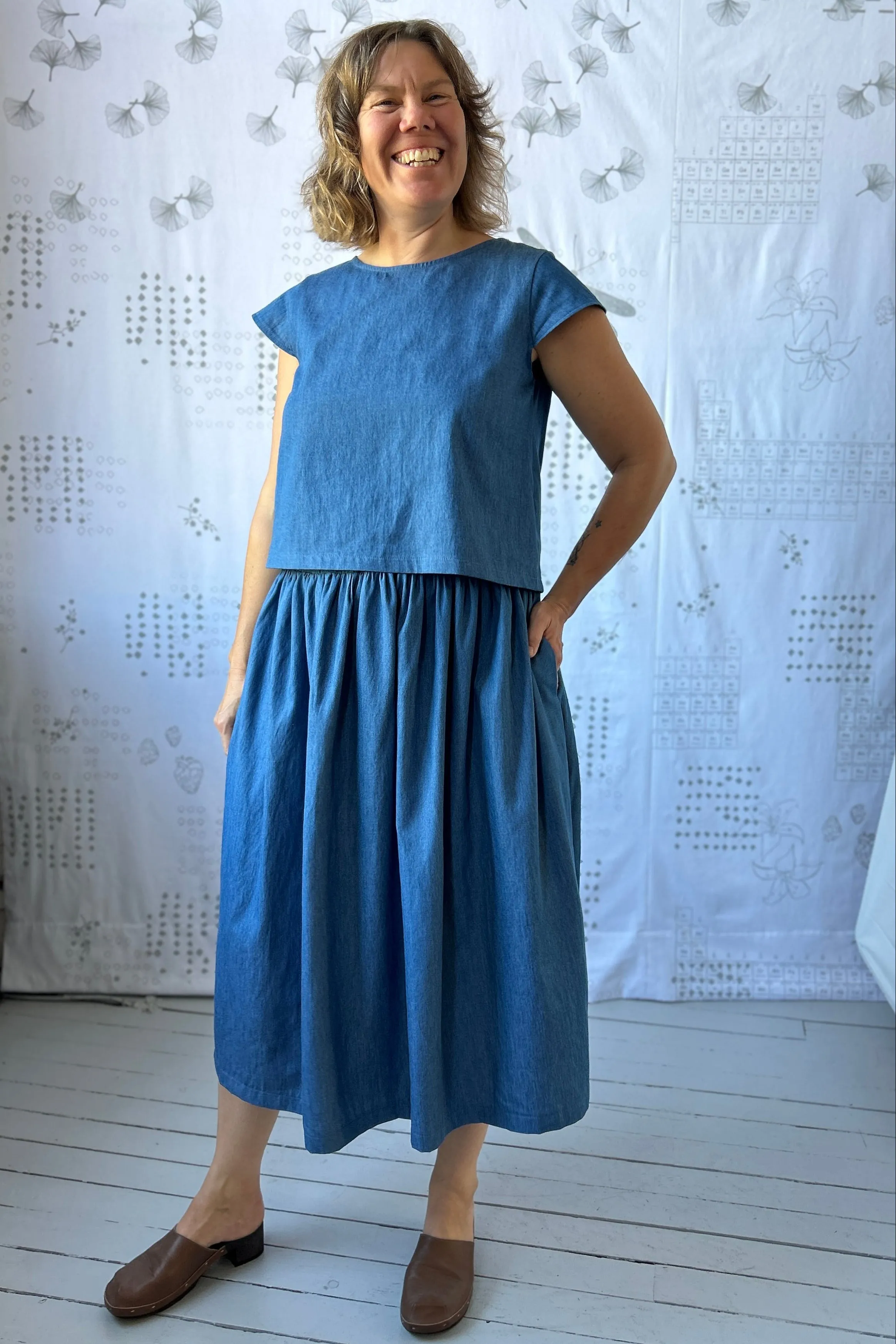 The "Way More Skirt" Skirt - Denim sold by Smoking Lily product image thumbnail 2