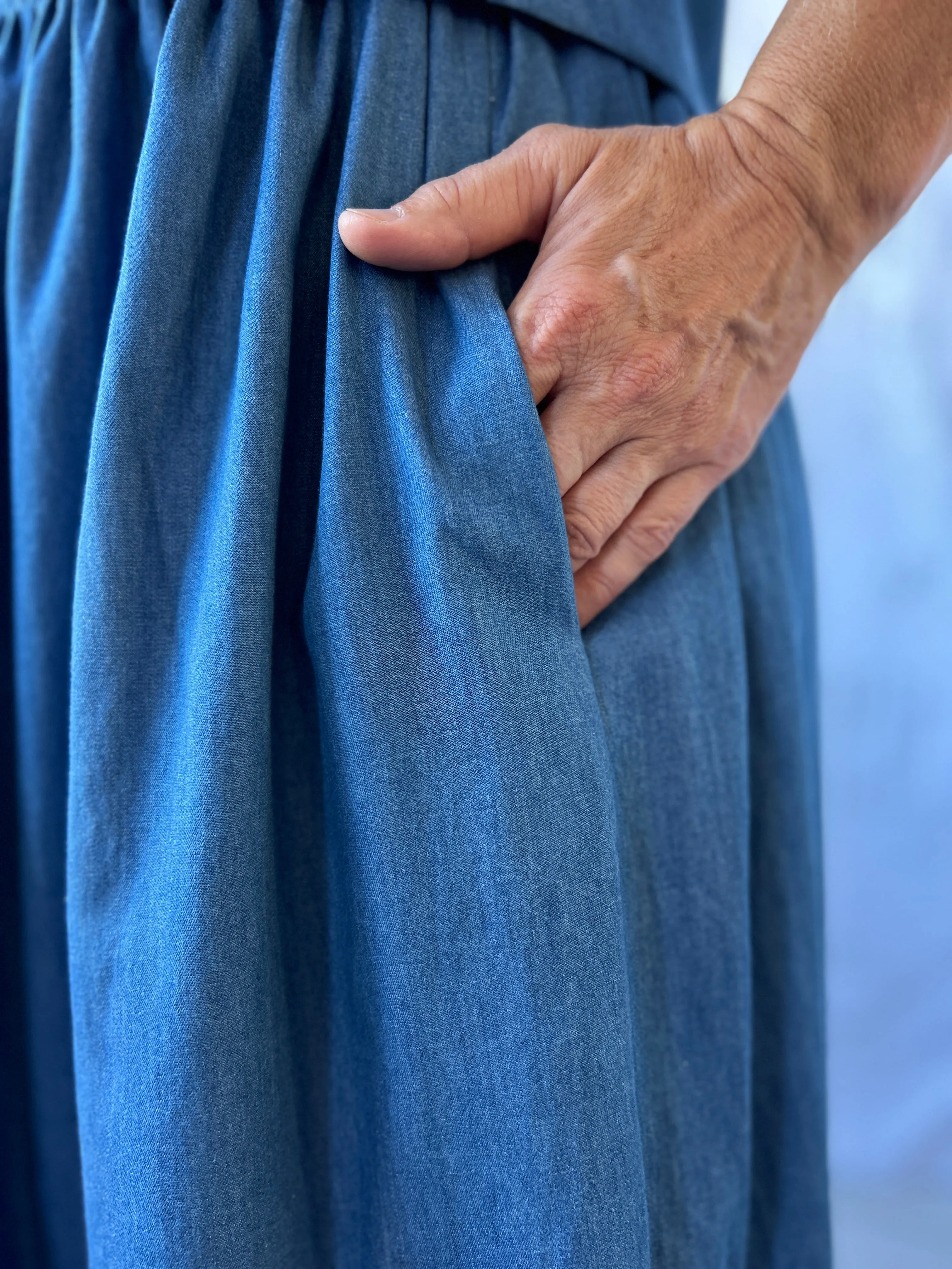 The "Way More Skirt" Skirt - Denim sold by Smoking Lily product image thumbnail 5