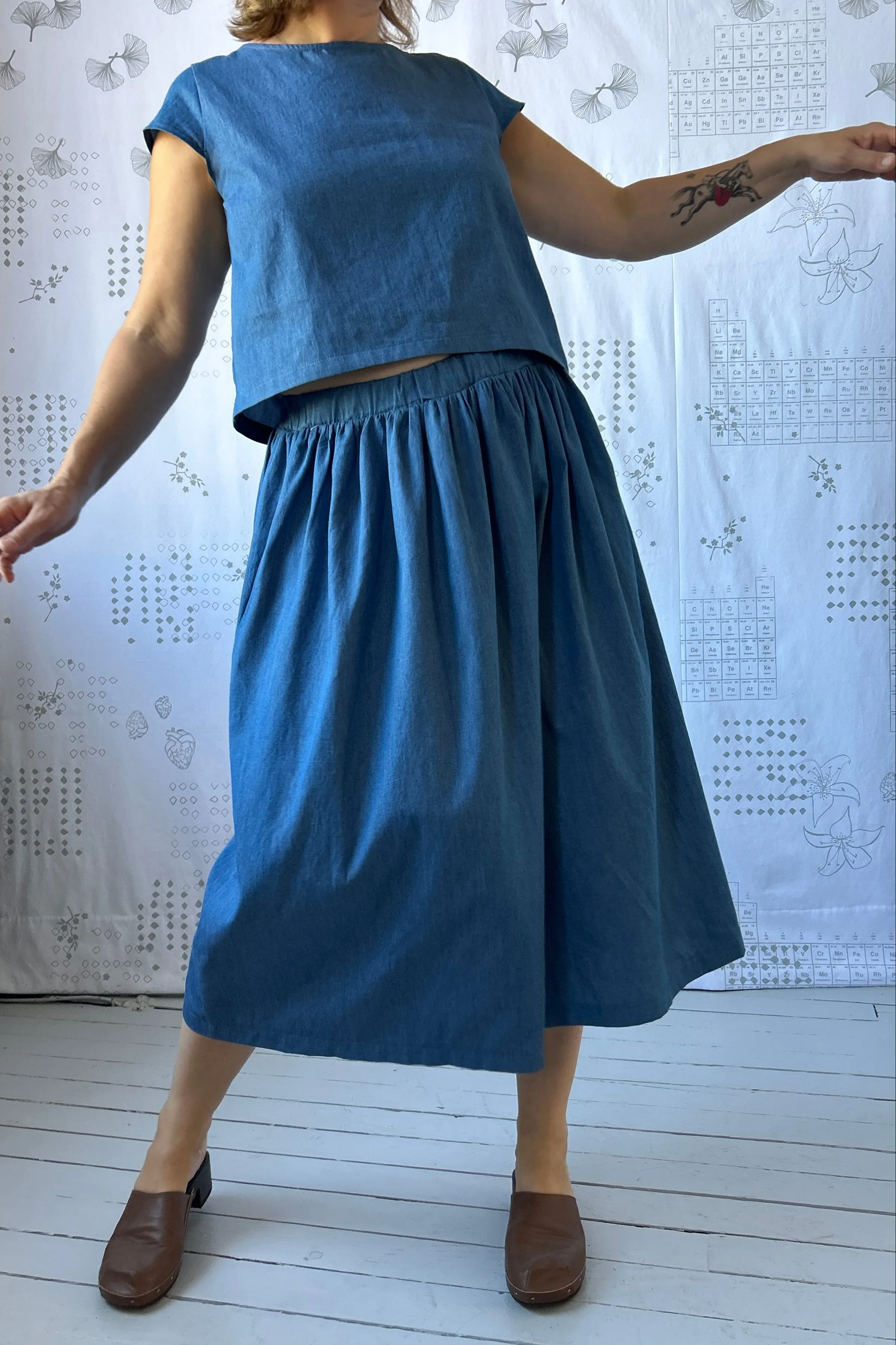 The "Way More Skirt" Skirt - Denim sold by Smoking Lily product image thumbnail 4