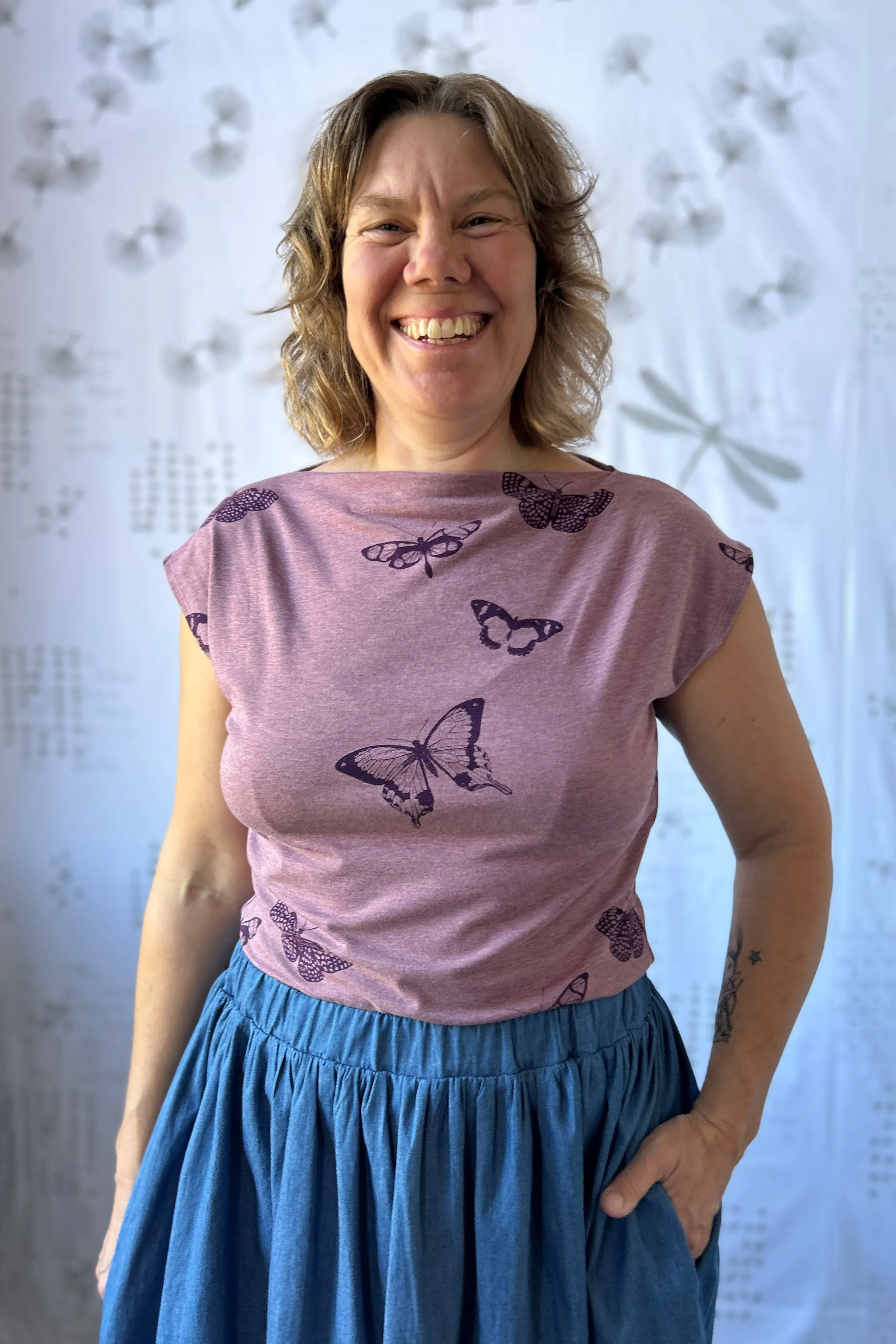Olympia Top - Heather Rose sold by Smoking Lily