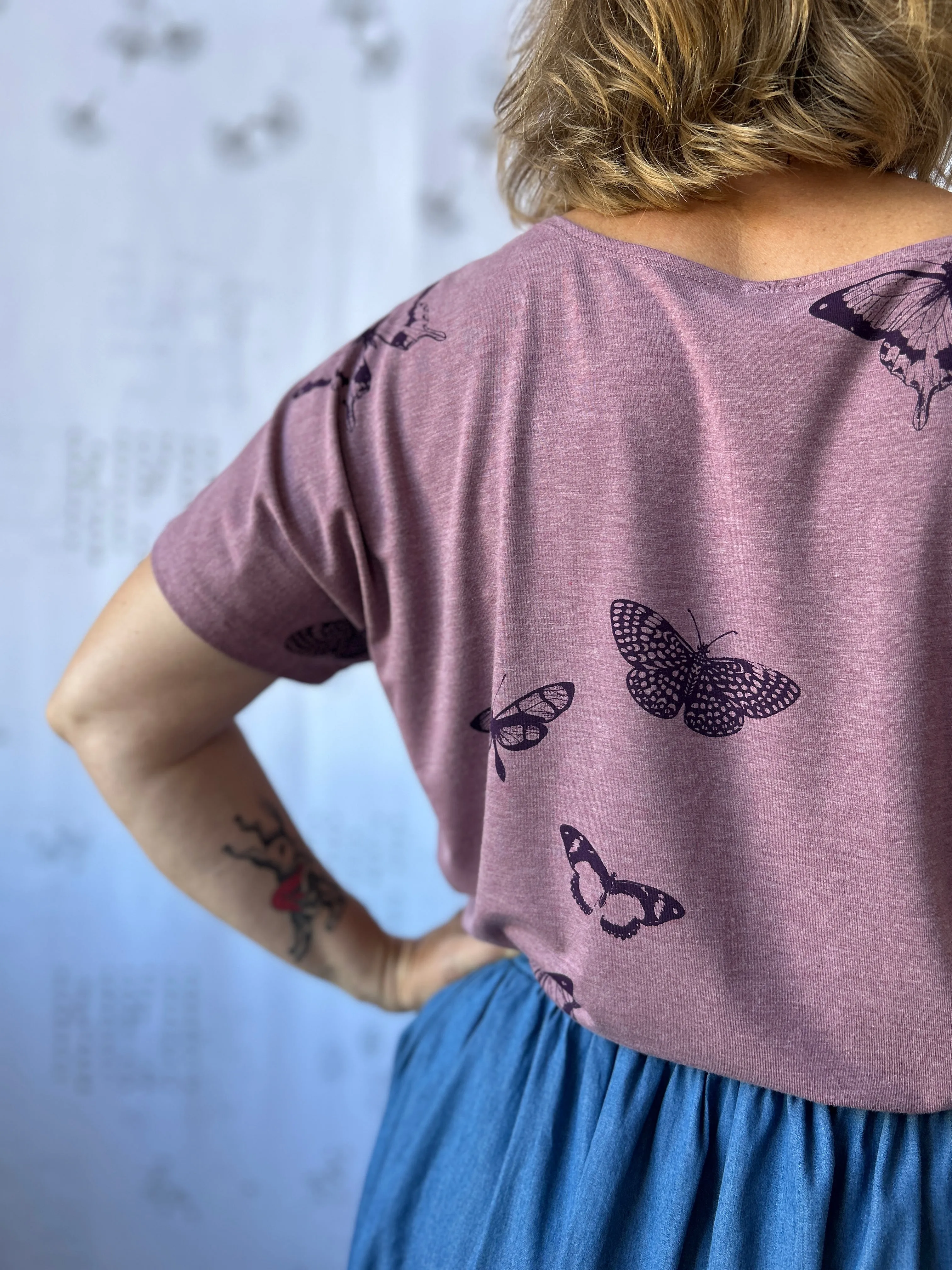 Boatneck Tee - Heather Rose sold by Smoking Lily product image thumbnail 3