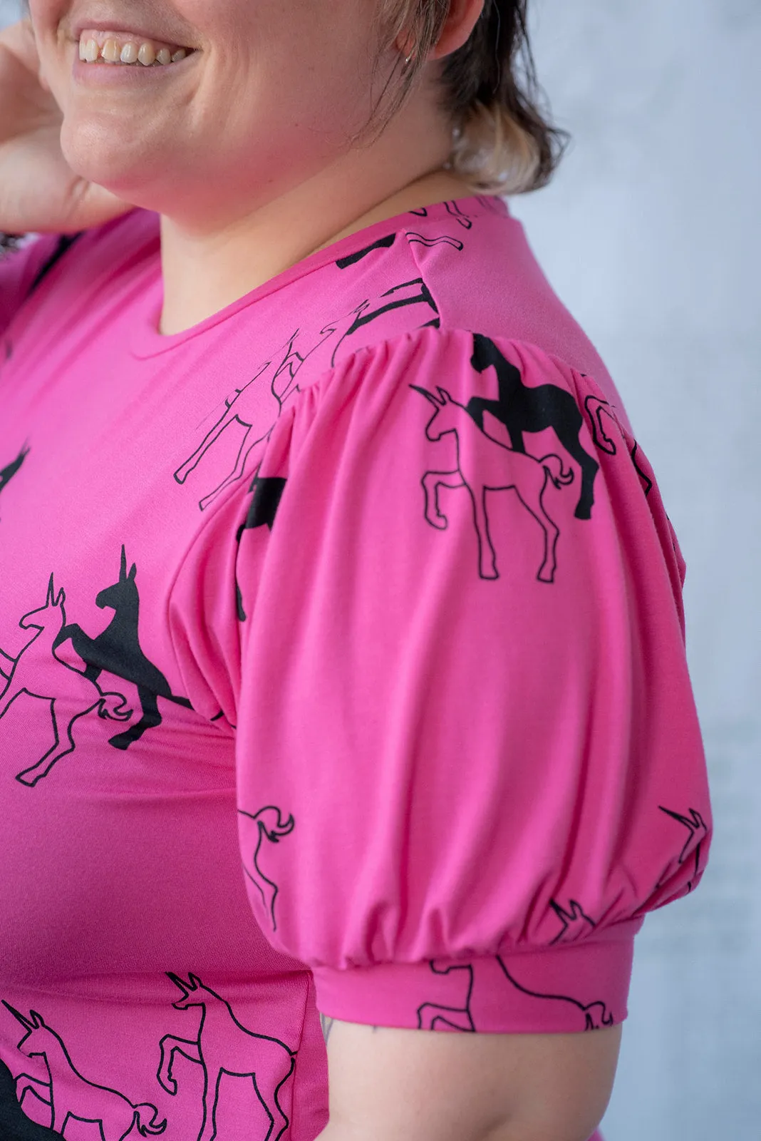 Puff Couture Tee - Pink Unicorns sold by Smoking Lily product image thumbnail 5