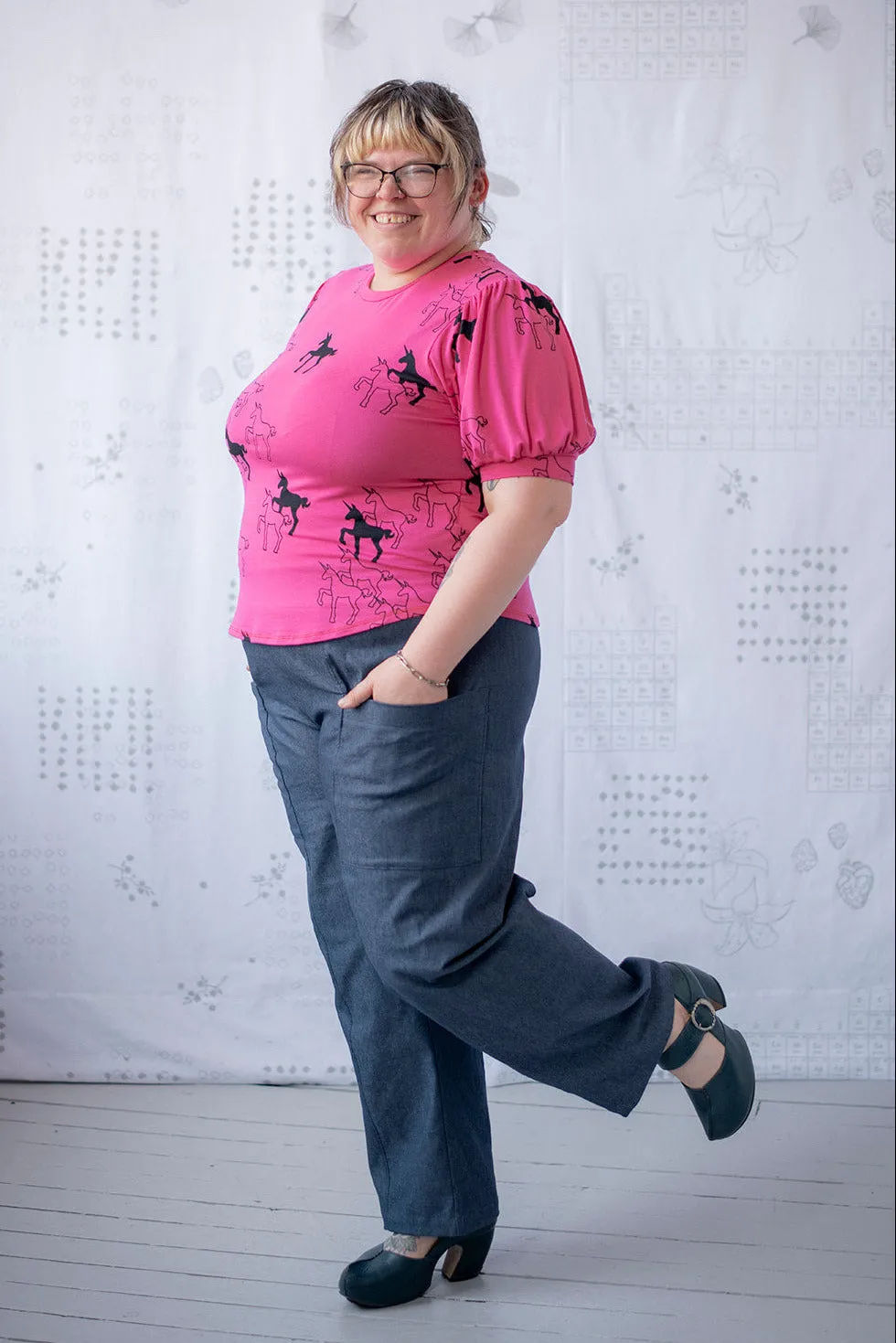 Puff Couture Tee - Pink Unicorns sold by Smoking Lily product image thumbnail 4