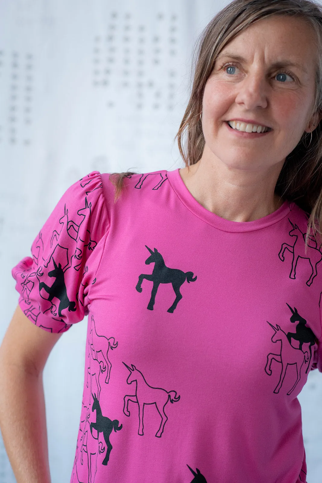 Puff Couture Tee - Pink Unicorns sold by Smoking Lily product image thumbnail 3